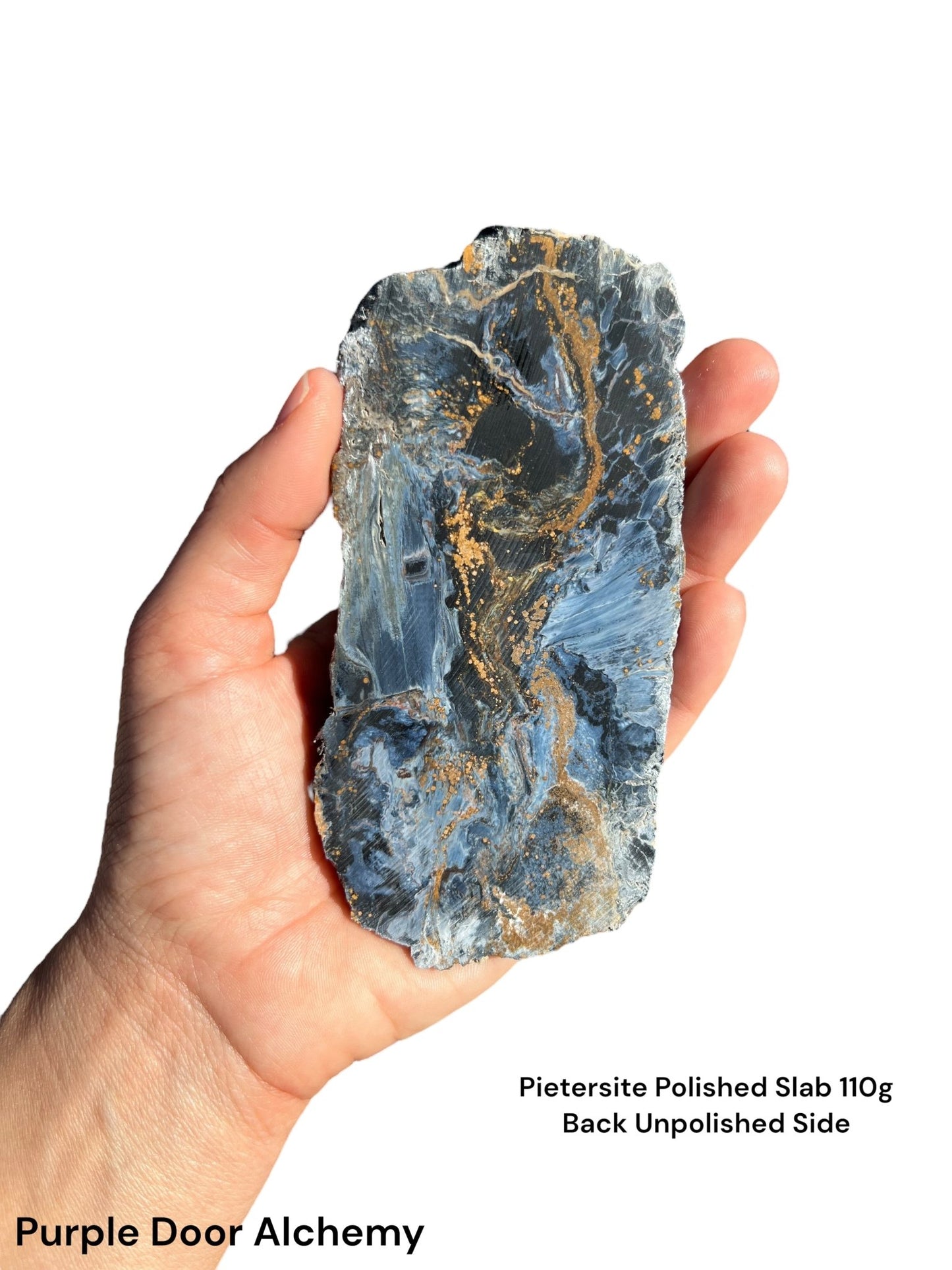 Pietersite Polished Slab 110g - Purple Door Alchemy