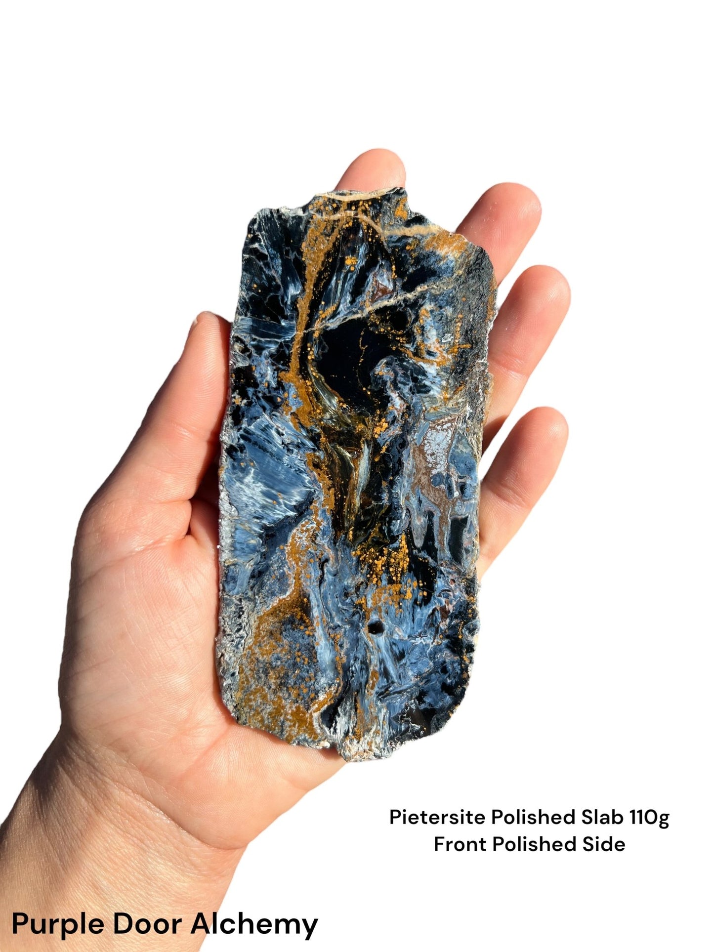 Pietersite Polished Slab 110g - Purple Door Alchemy
