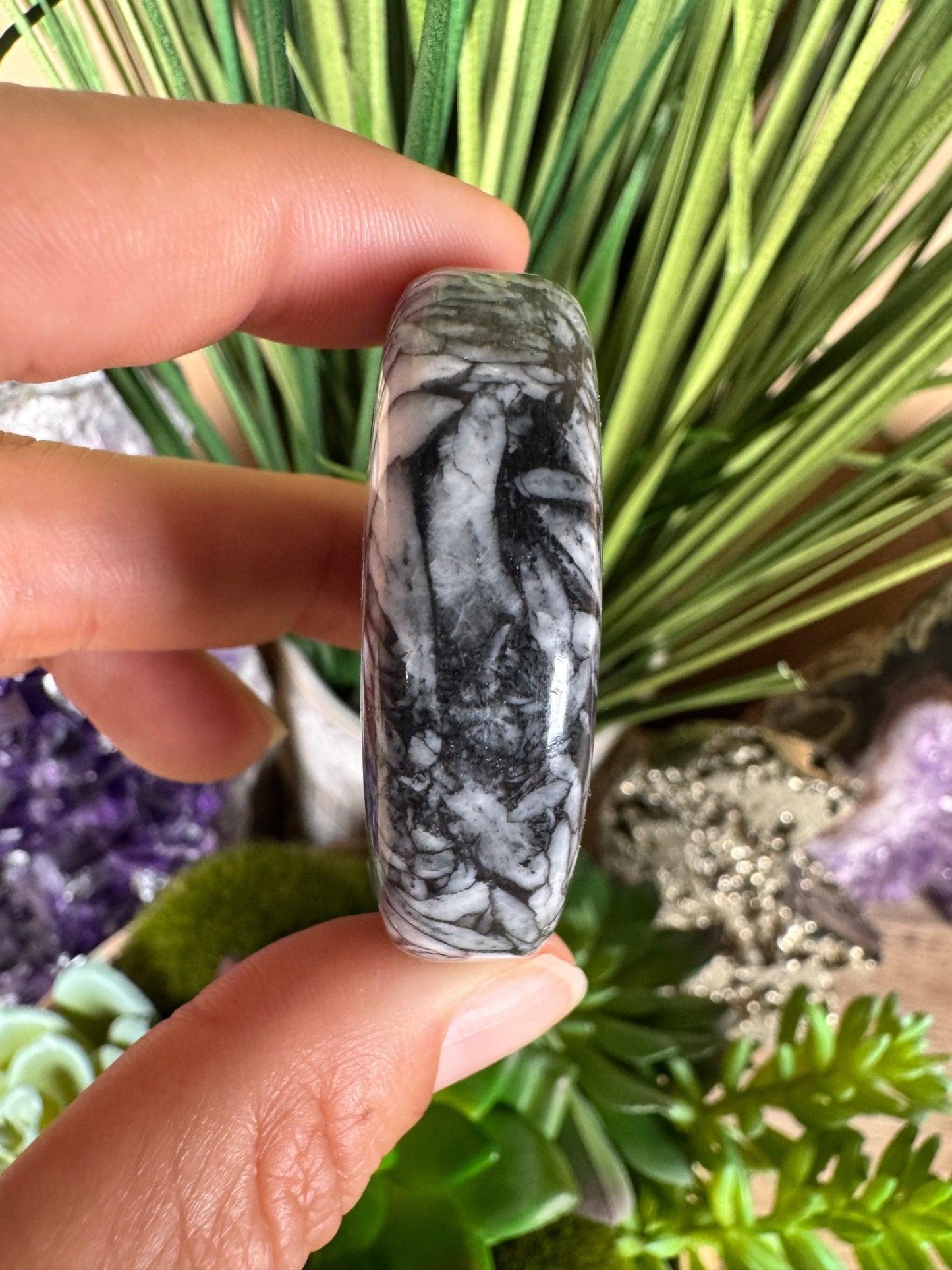 Pinolith Palm Stone - Purple Door Alchemy
