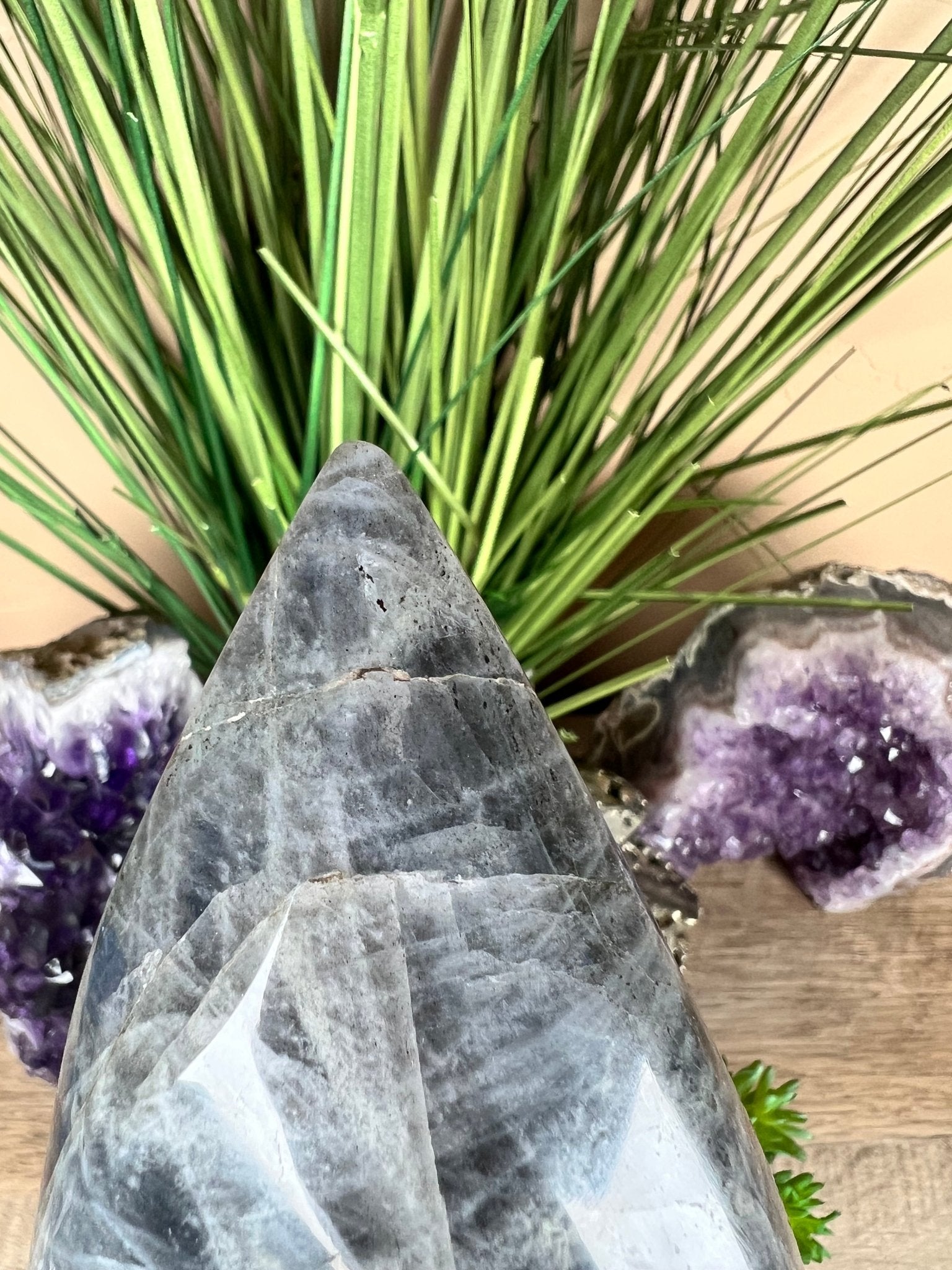 Polished Blue Labradorite Flame 5.7in - Purple Door Alchemy