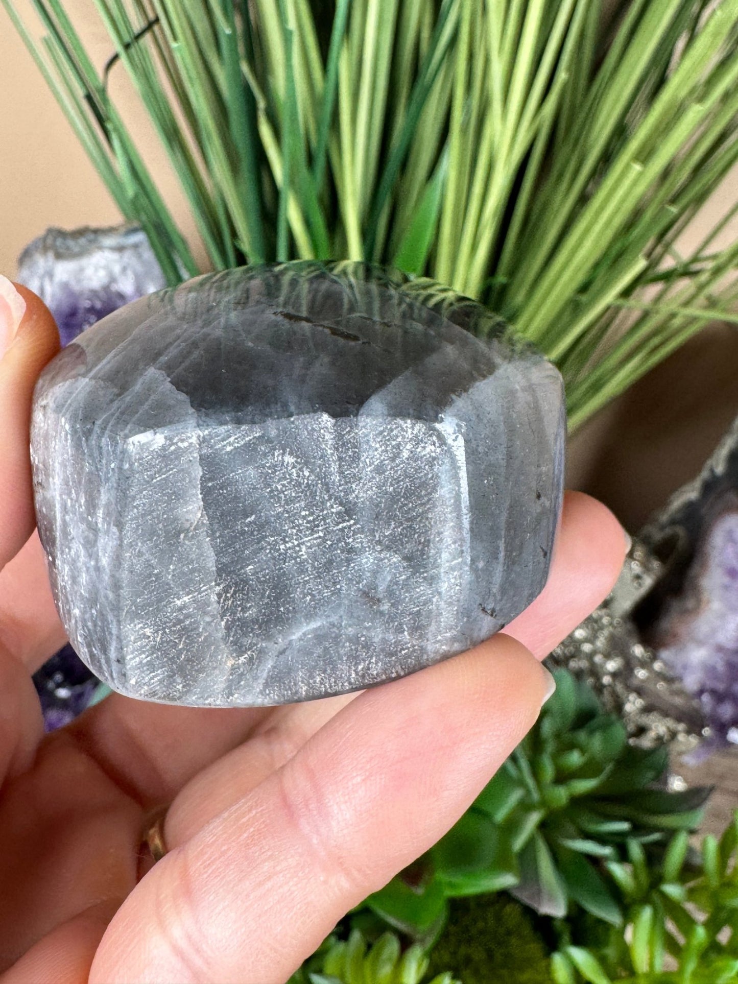 Polished Purple Labradorite Flame 3.4in - Purple Door Alchemy