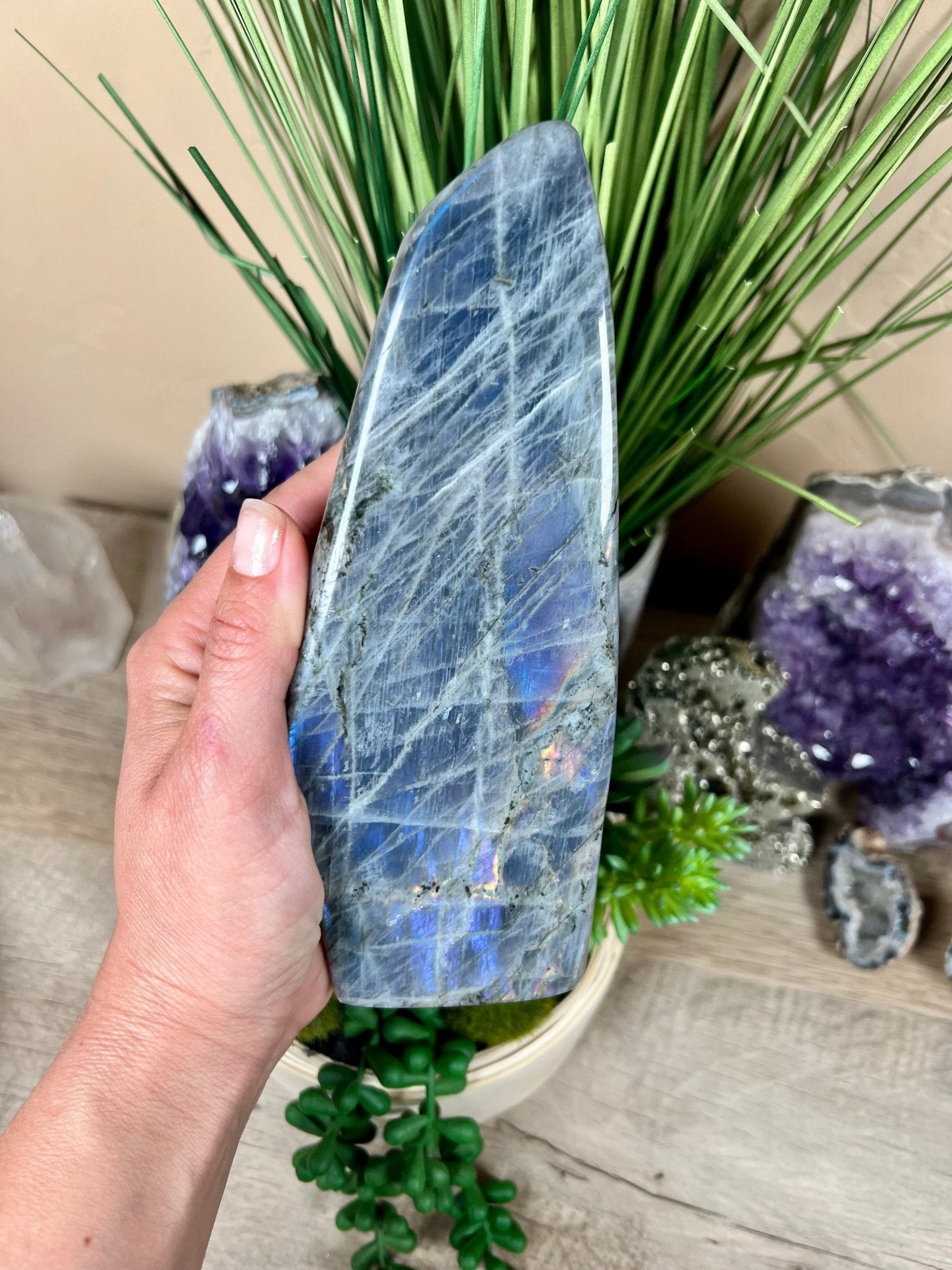 Polished Purple Labradorite Freeform 1043g - Purple Door Alchemy