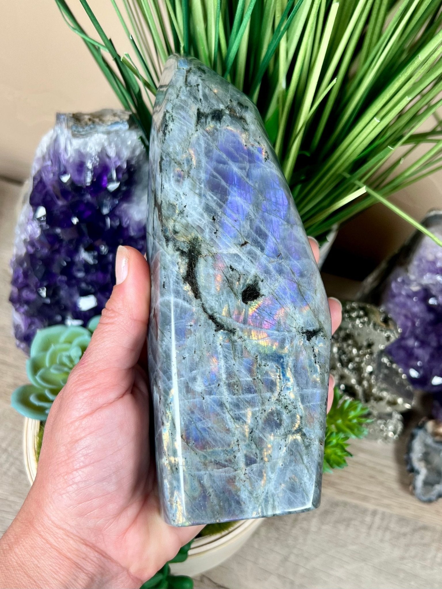 Polished Purple Labradorite Freeform 1043g - Purple Door Alchemy