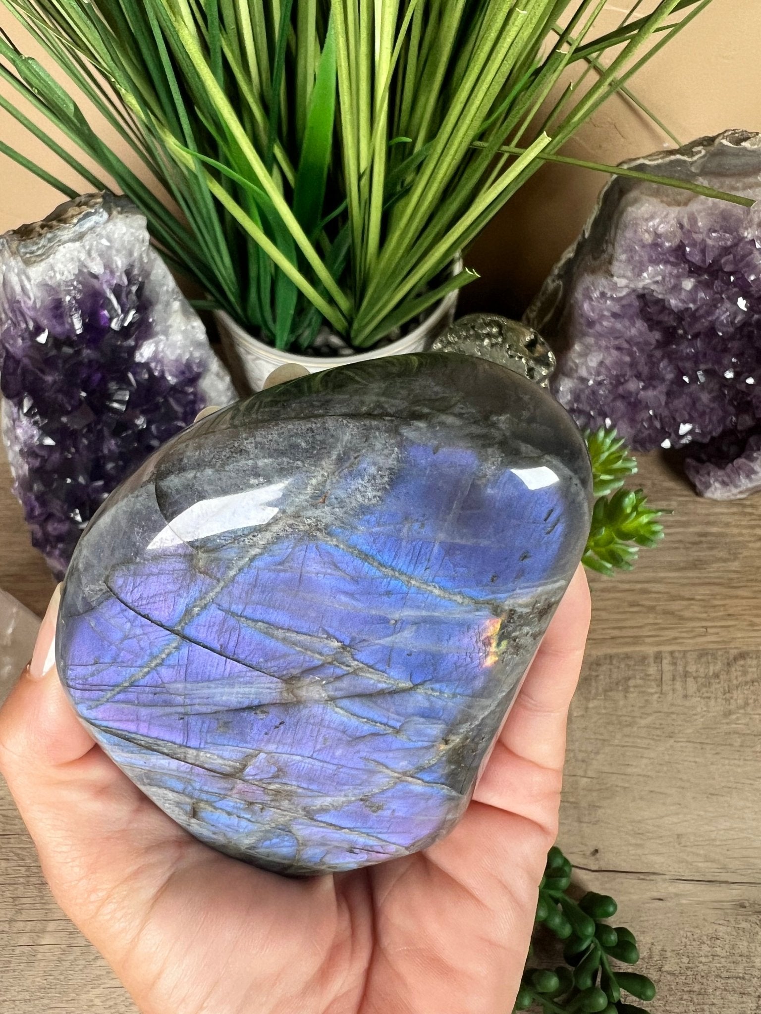 Polished Purple Labradorite Freeform 456g - Purple Door Alchemy