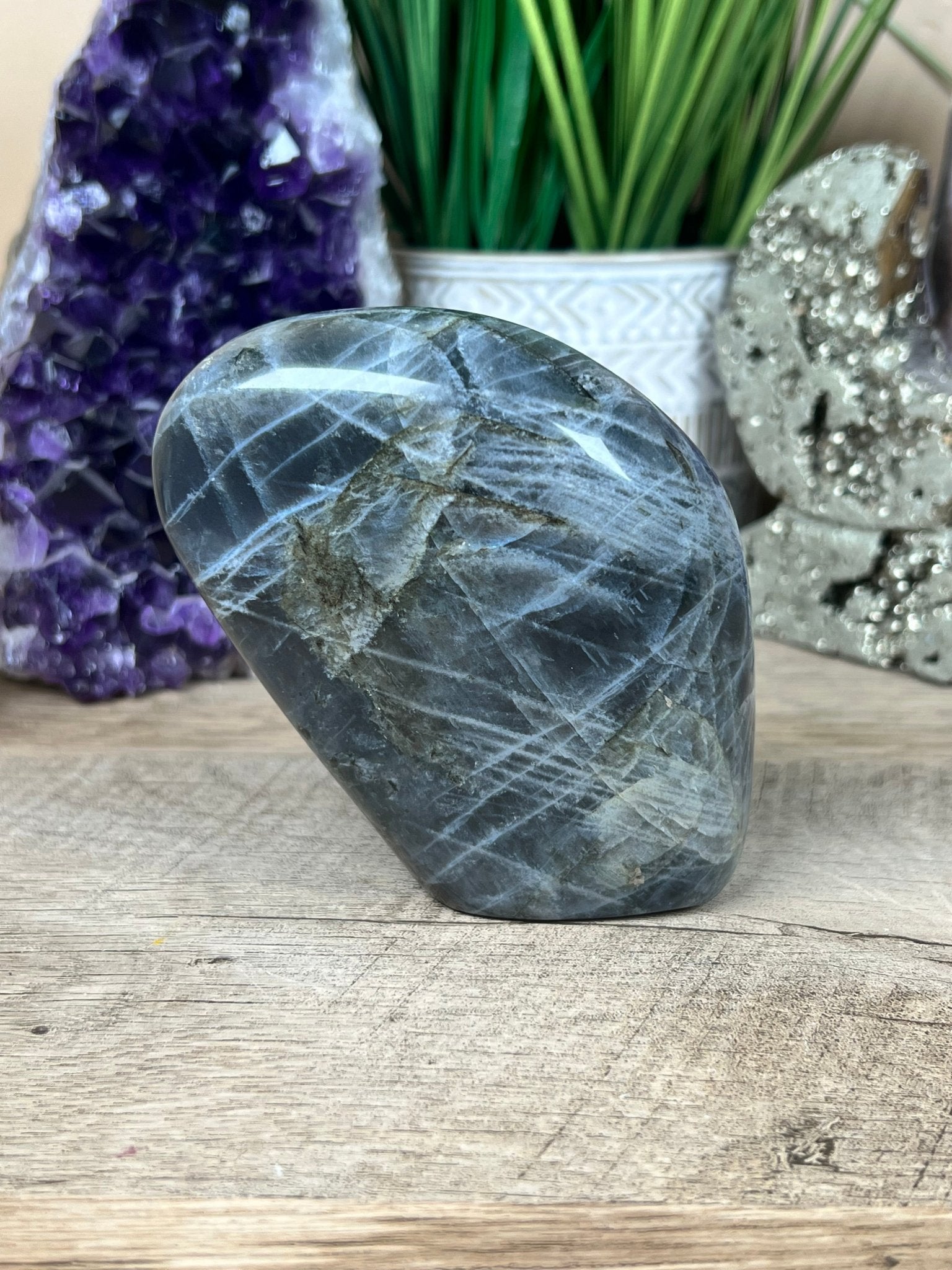 Polished Purple Labradorite Freeform 456g - Purple Door Alchemy