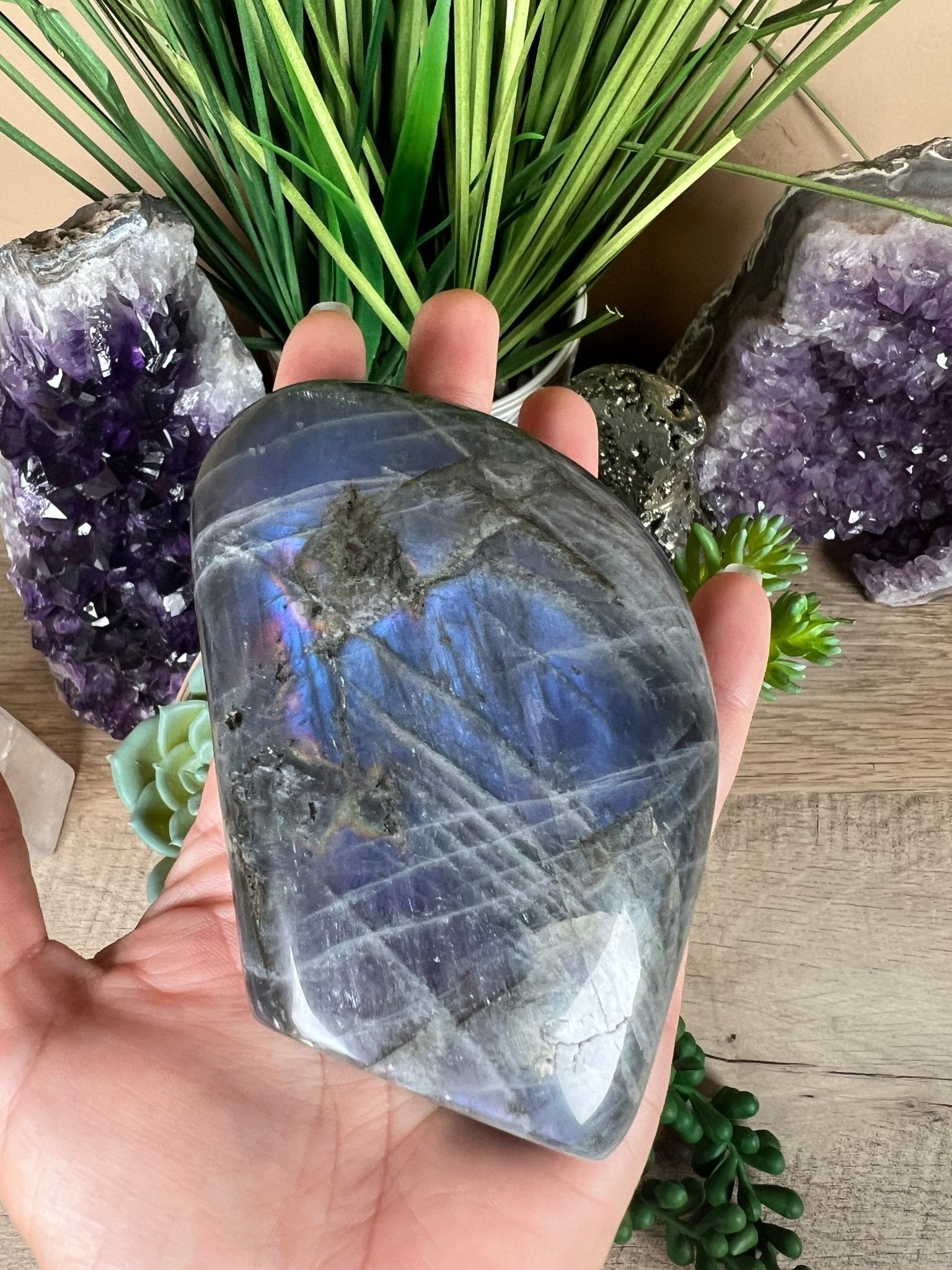 Polished Purple Labradorite Freeform 456g - Purple Door Alchemy