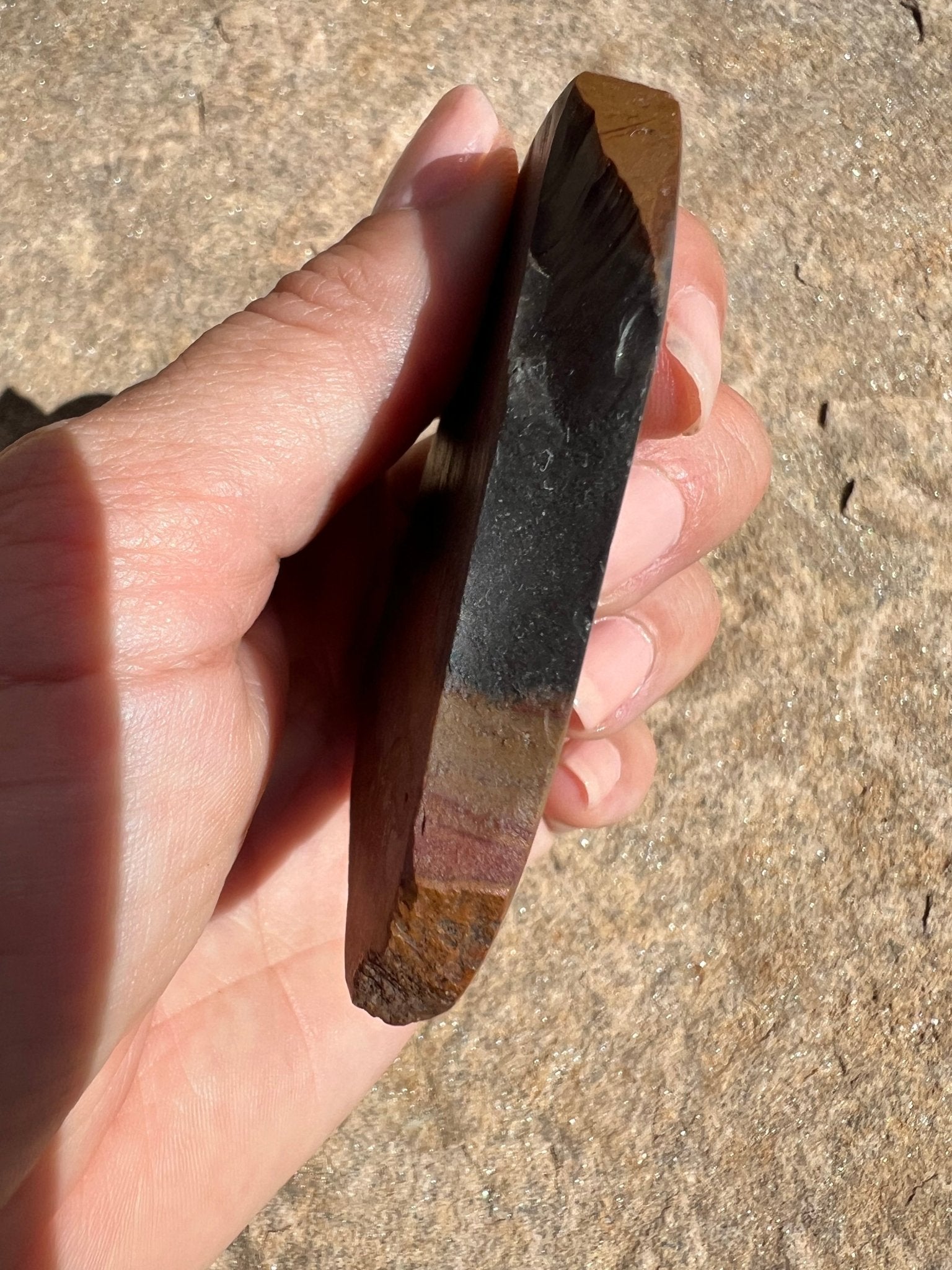 Polychrome Desert Jasper Polished Slab 50g - Purple Door Alchemy