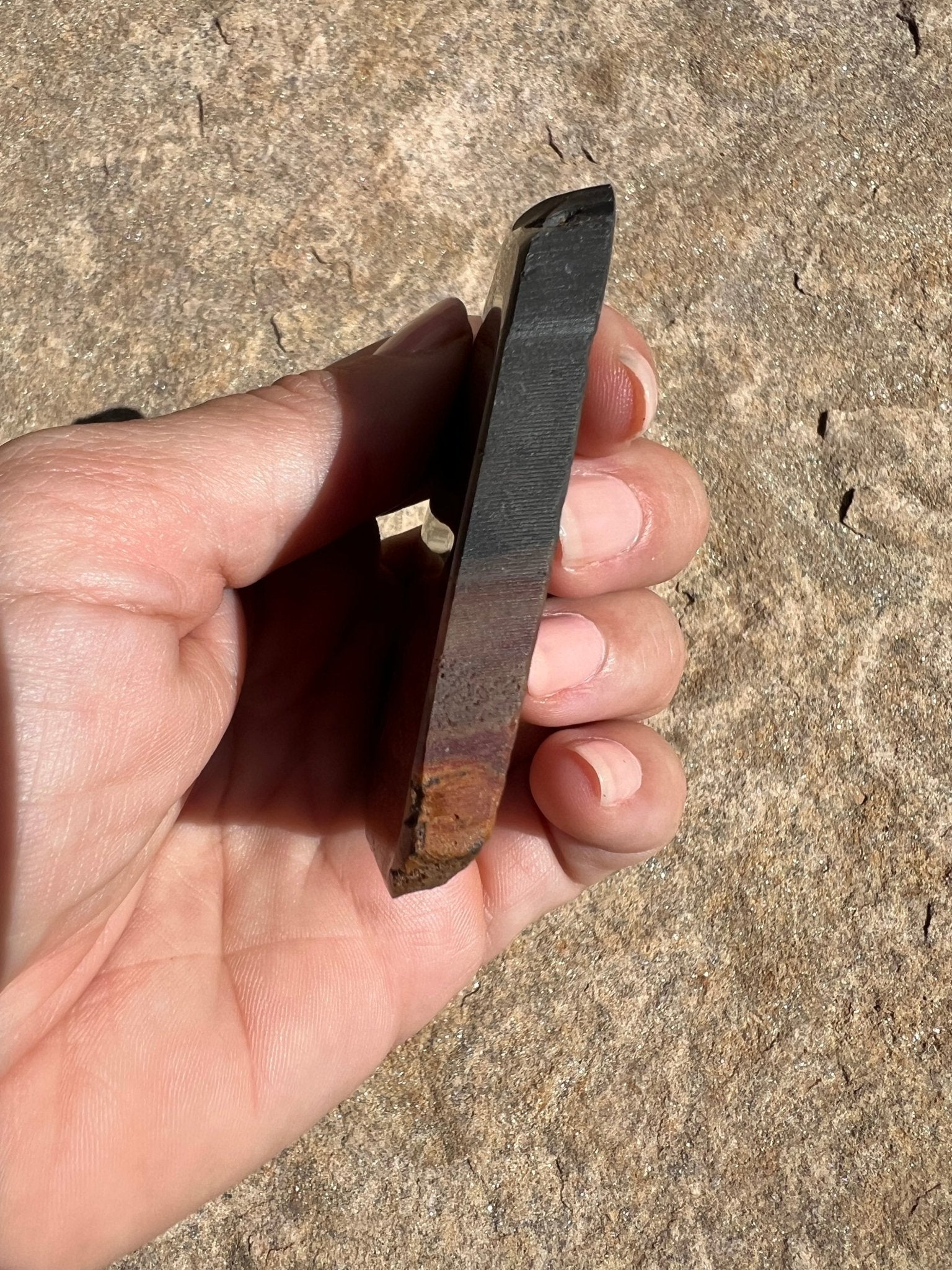 Polychrome Desert Jasper Polished Slab 50g - Purple Door Alchemy