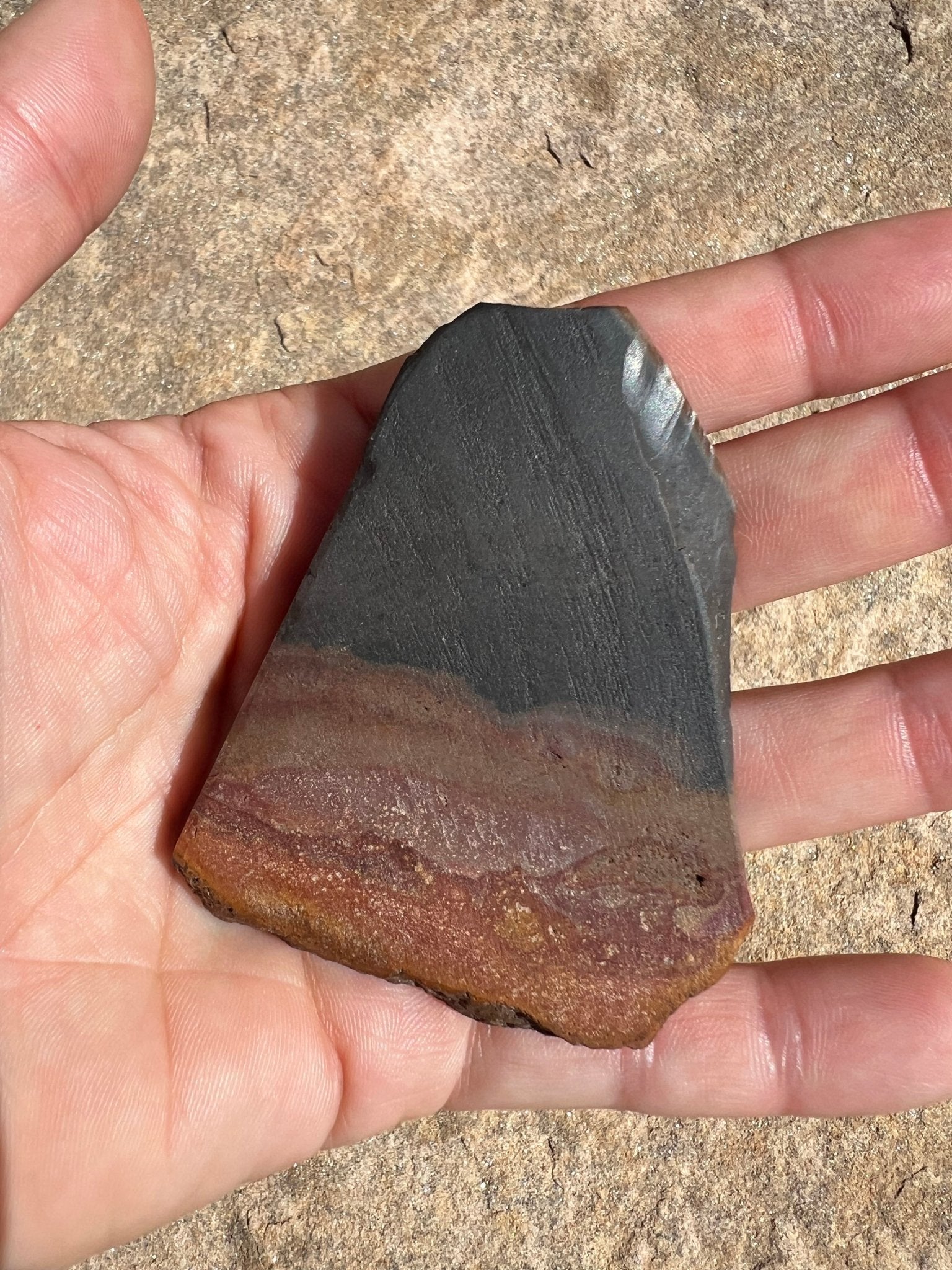 Polychrome Desert Jasper Polished Slab 50g - Purple Door Alchemy