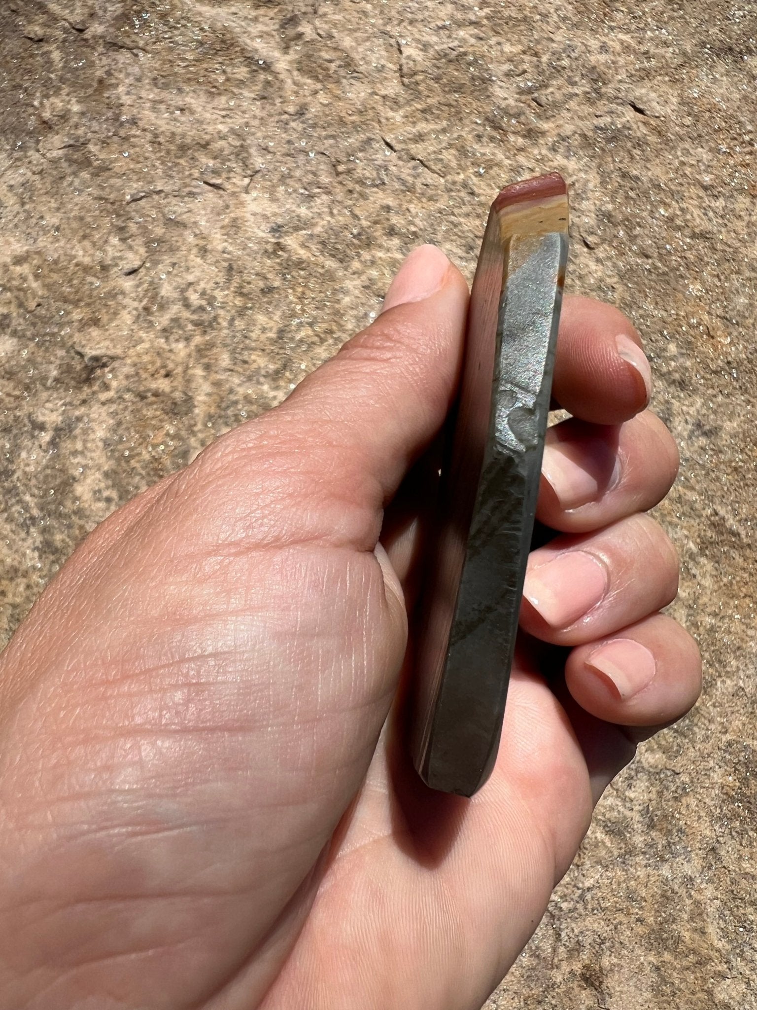 Polychrome Desert Jasper Polished Slab 62g - Purple Door Alchemy