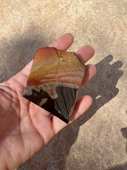 Polychrome Desert Jasper Polished Slab 82g - Purple Door Alchemy