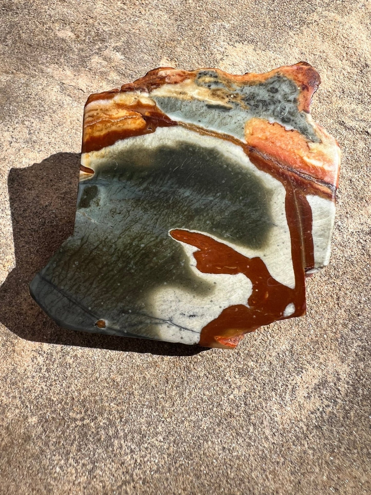 Polychrome Desert Jasper Polished Slab 88g - Purple Door Alchemy
