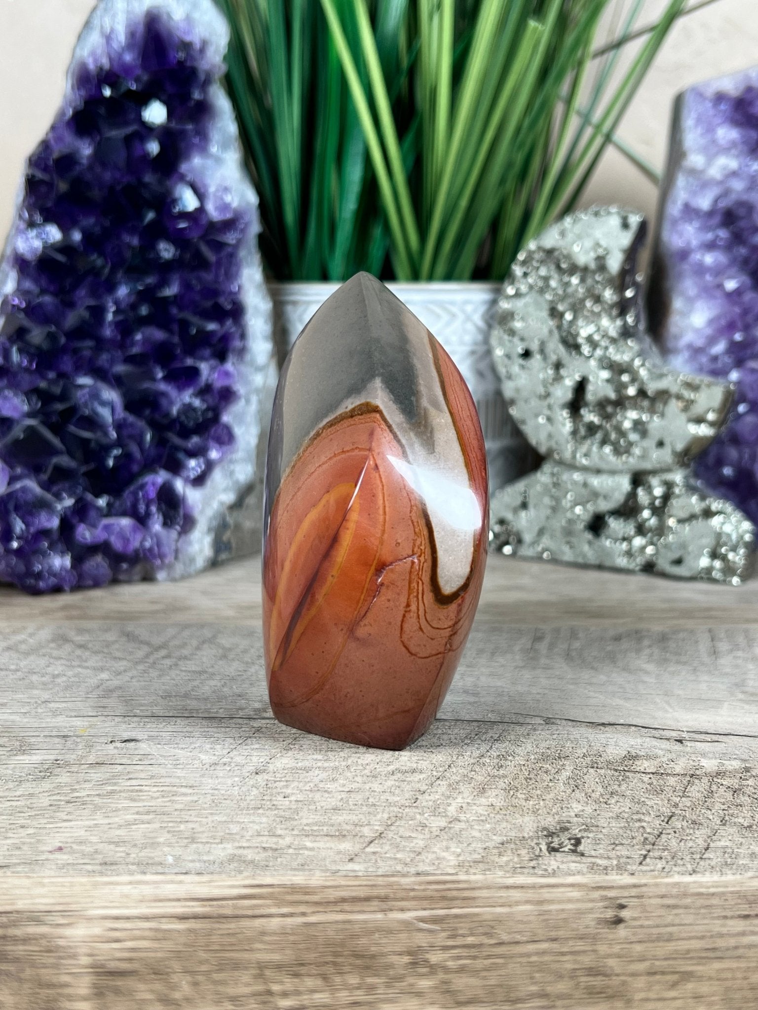 Polychrome Jasper Flame 3.58 Inch - Purple Door Alchemy