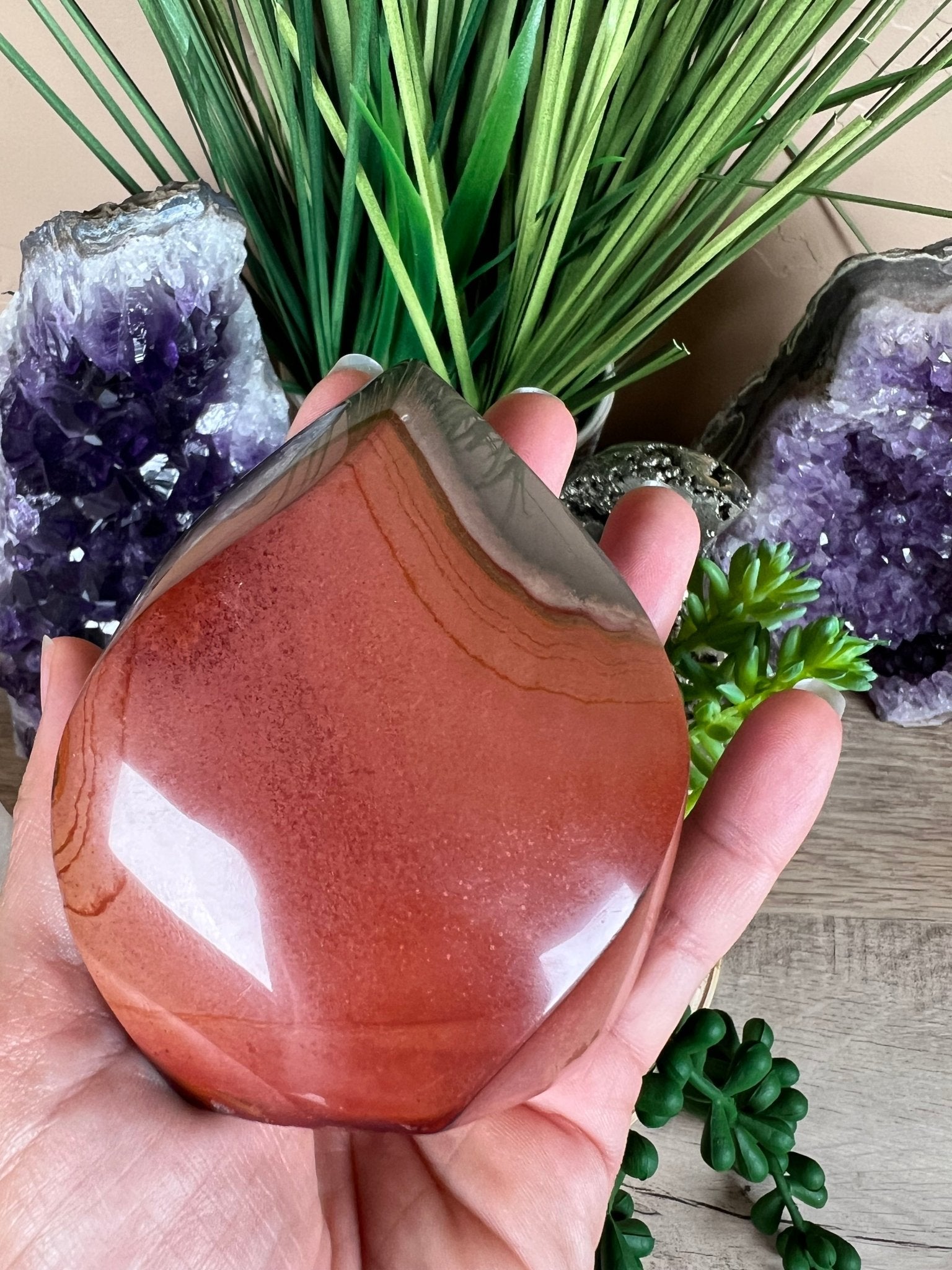 Polychrome Jasper Flame 3.58 Inch - Purple Door Alchemy