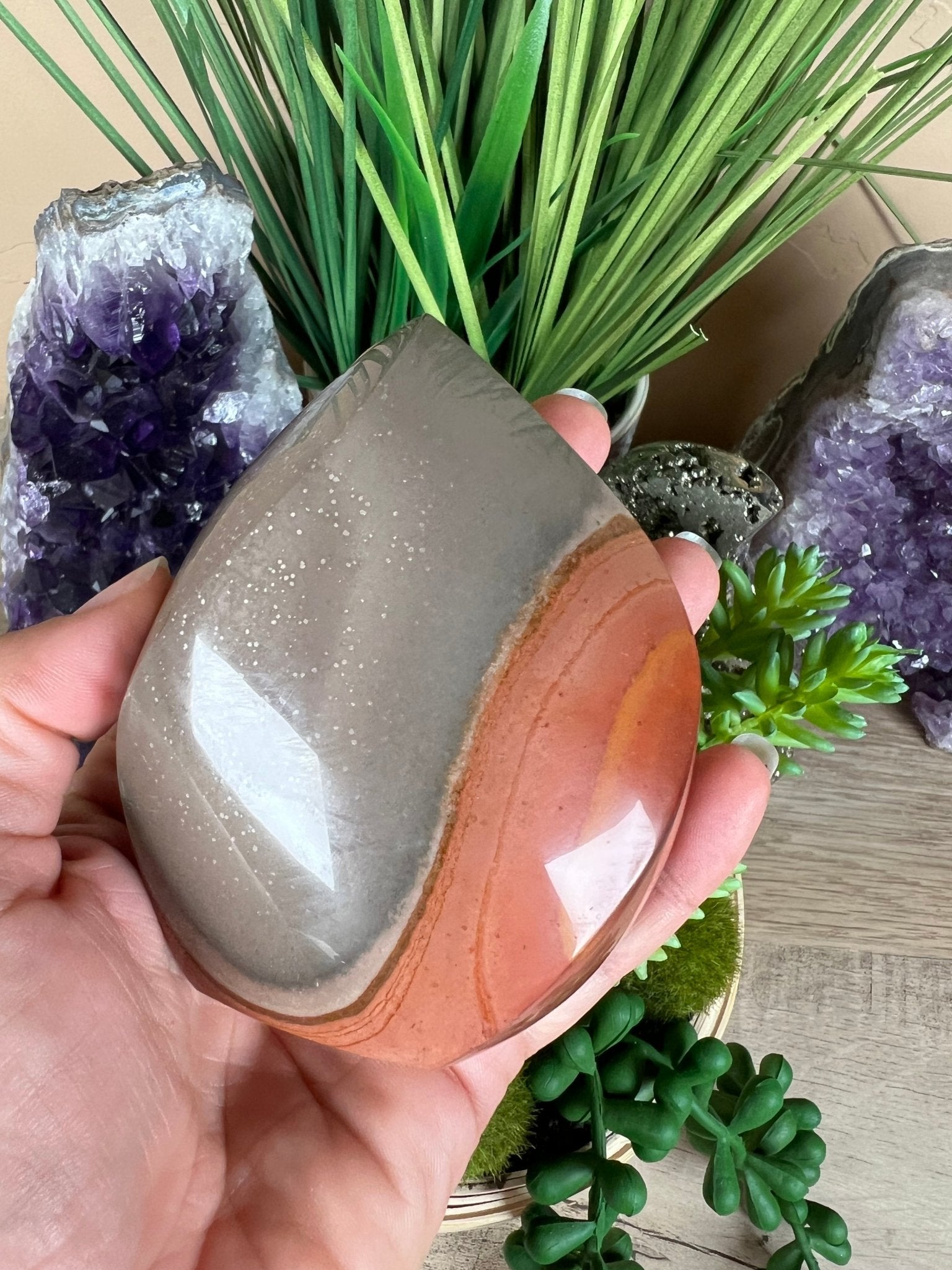 Polychrome Jasper Flame 3.58 Inch - Purple Door Alchemy