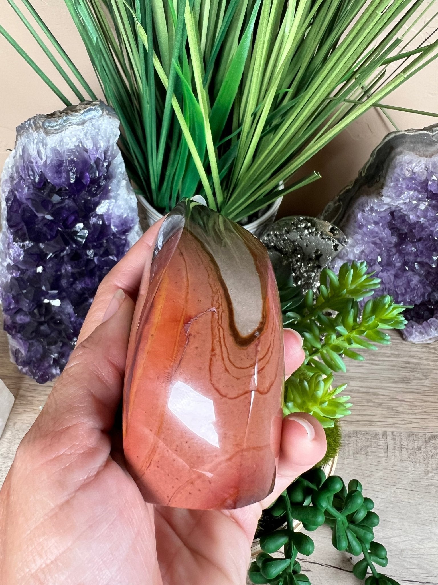 Polychrome Jasper Flame 3.58 Inch - Purple Door Alchemy