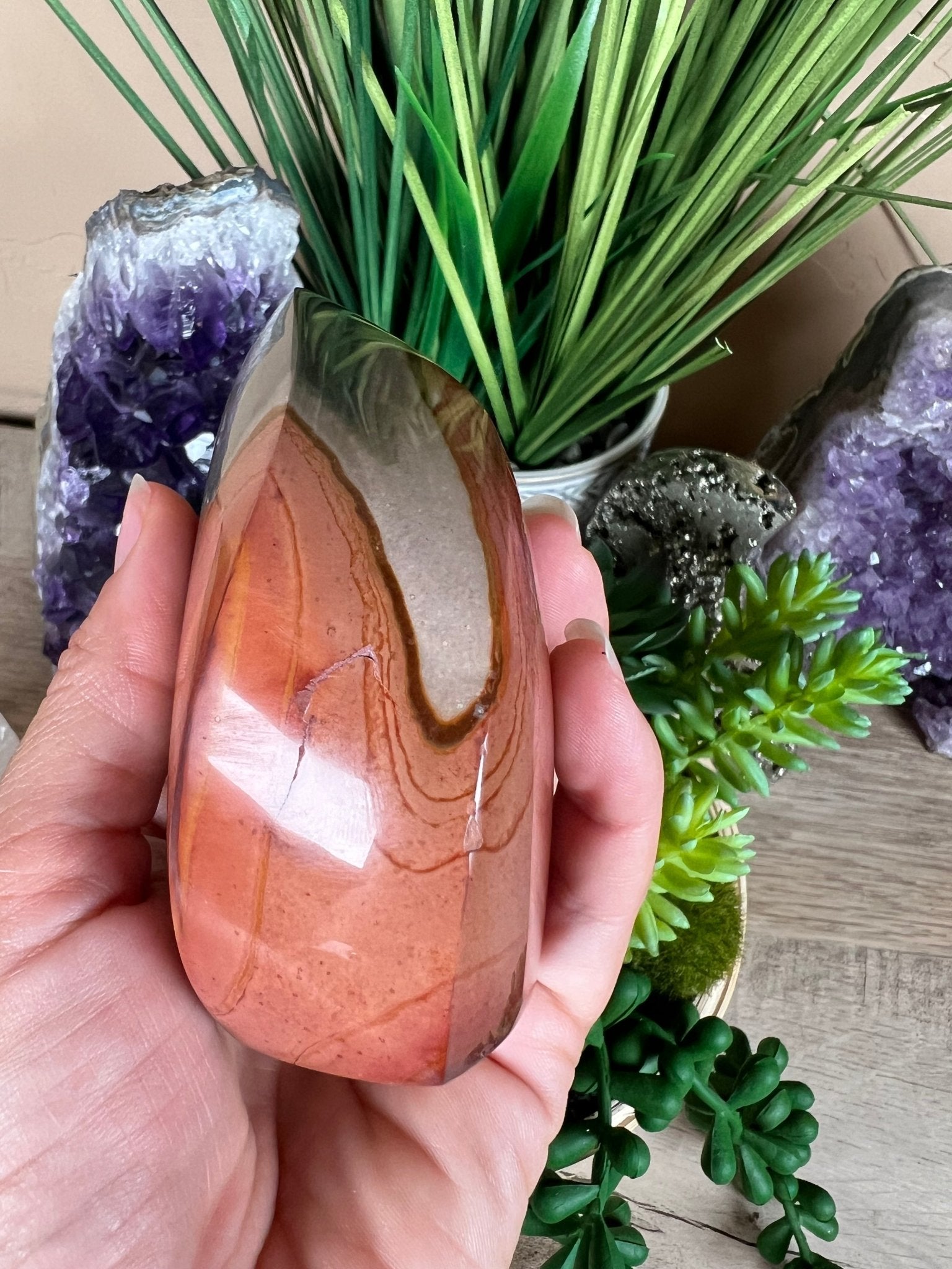 Polychrome Jasper Flame 3.58 Inch - Purple Door Alchemy