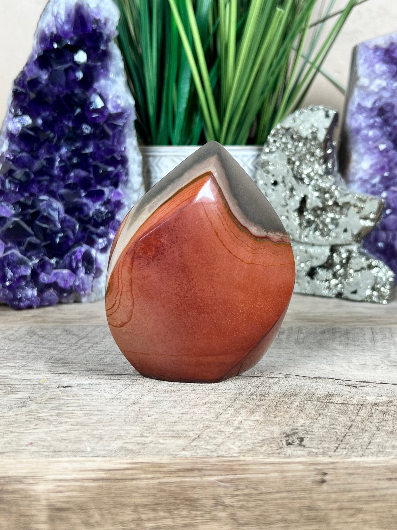 Polychrome Jasper Flame 3.58 Inch - Purple Door Alchemy