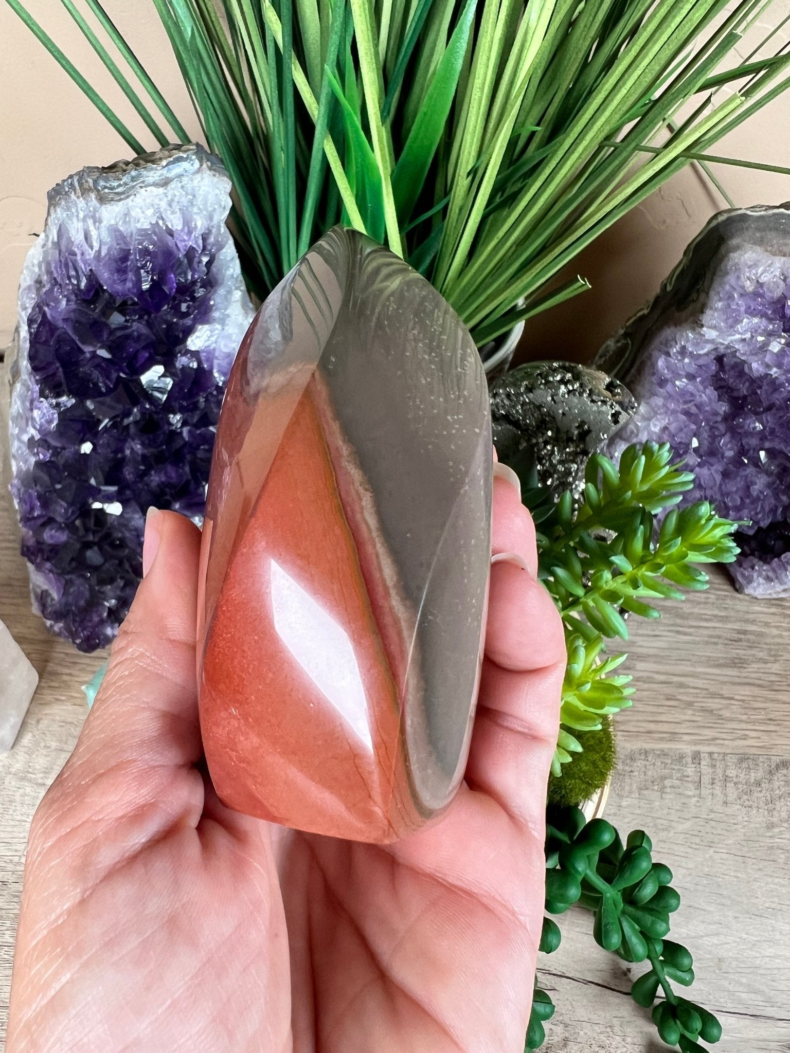 Polychrome Jasper Flame 3.58 Inch - Purple Door Alchemy