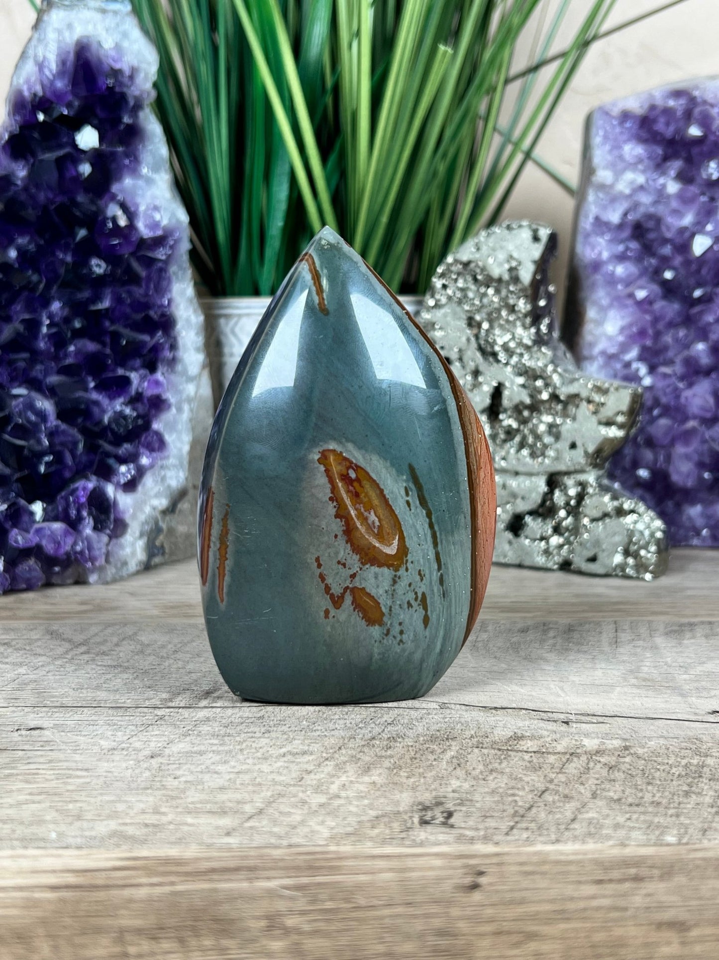 Polychrome Jasper Flame 4 Inch - Purple Door Alchemy