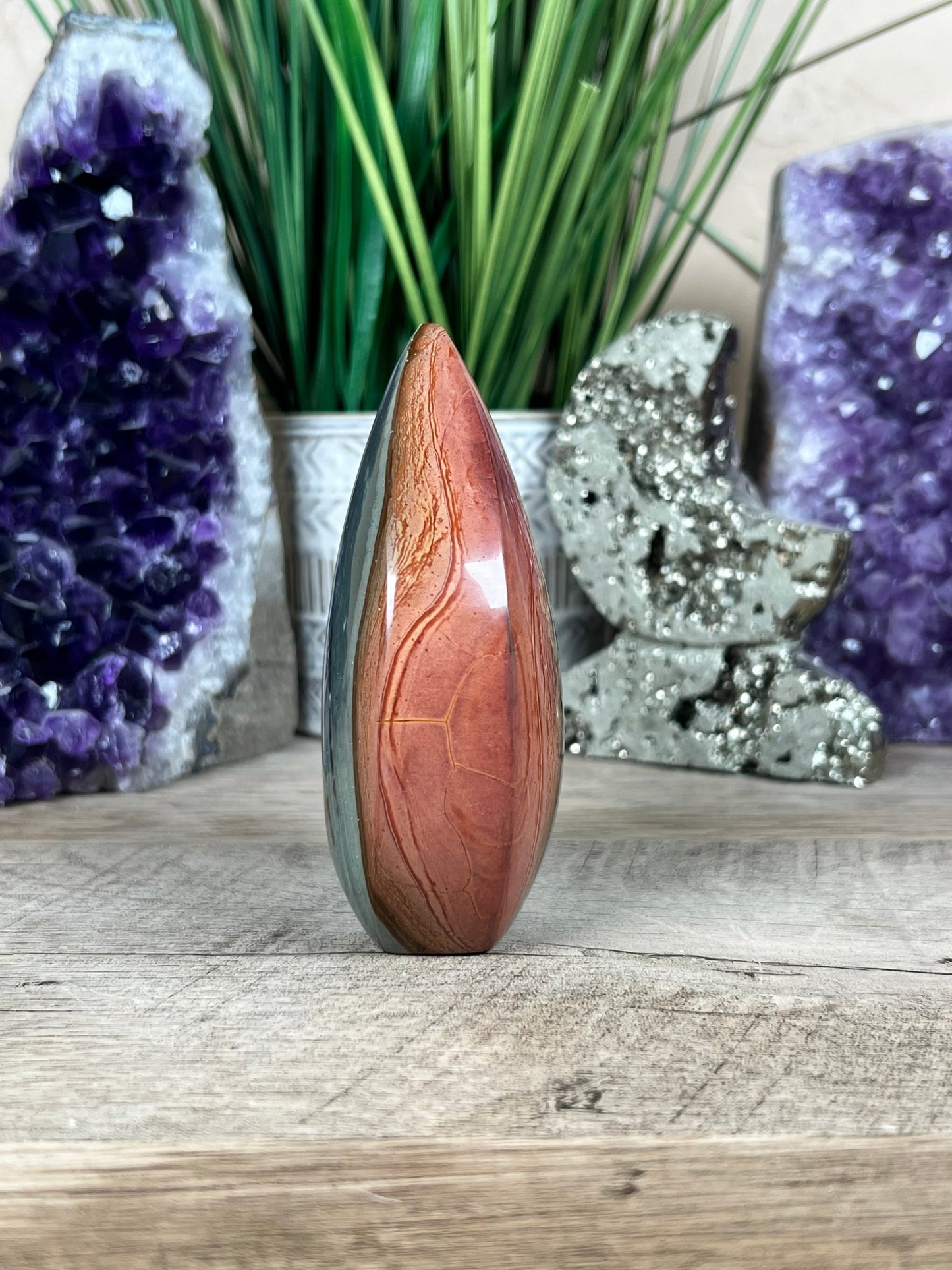 Polychrome Jasper Flame 4 Inch - Purple Door Alchemy