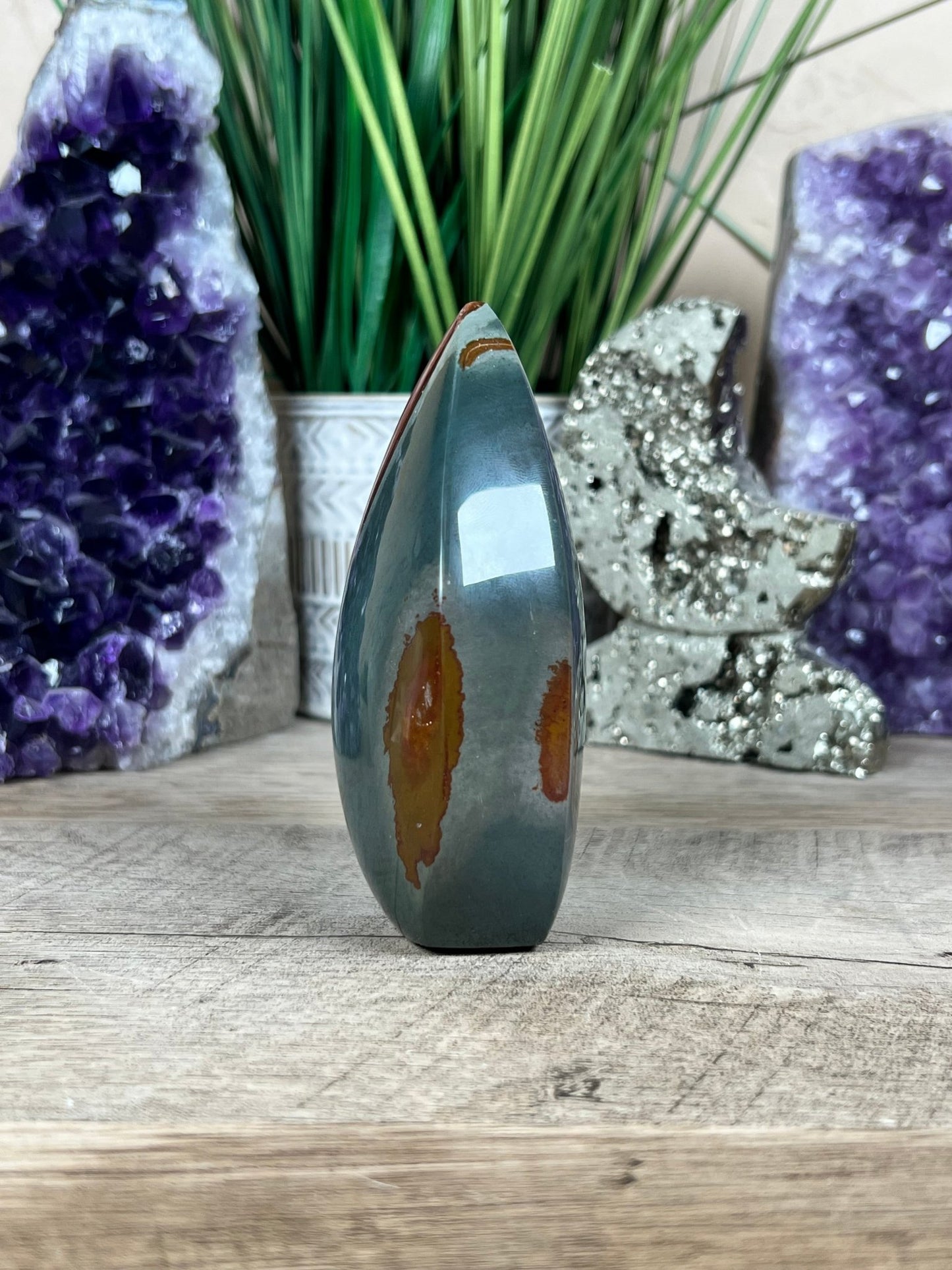 Polychrome Jasper Flame 4 Inch - Purple Door Alchemy