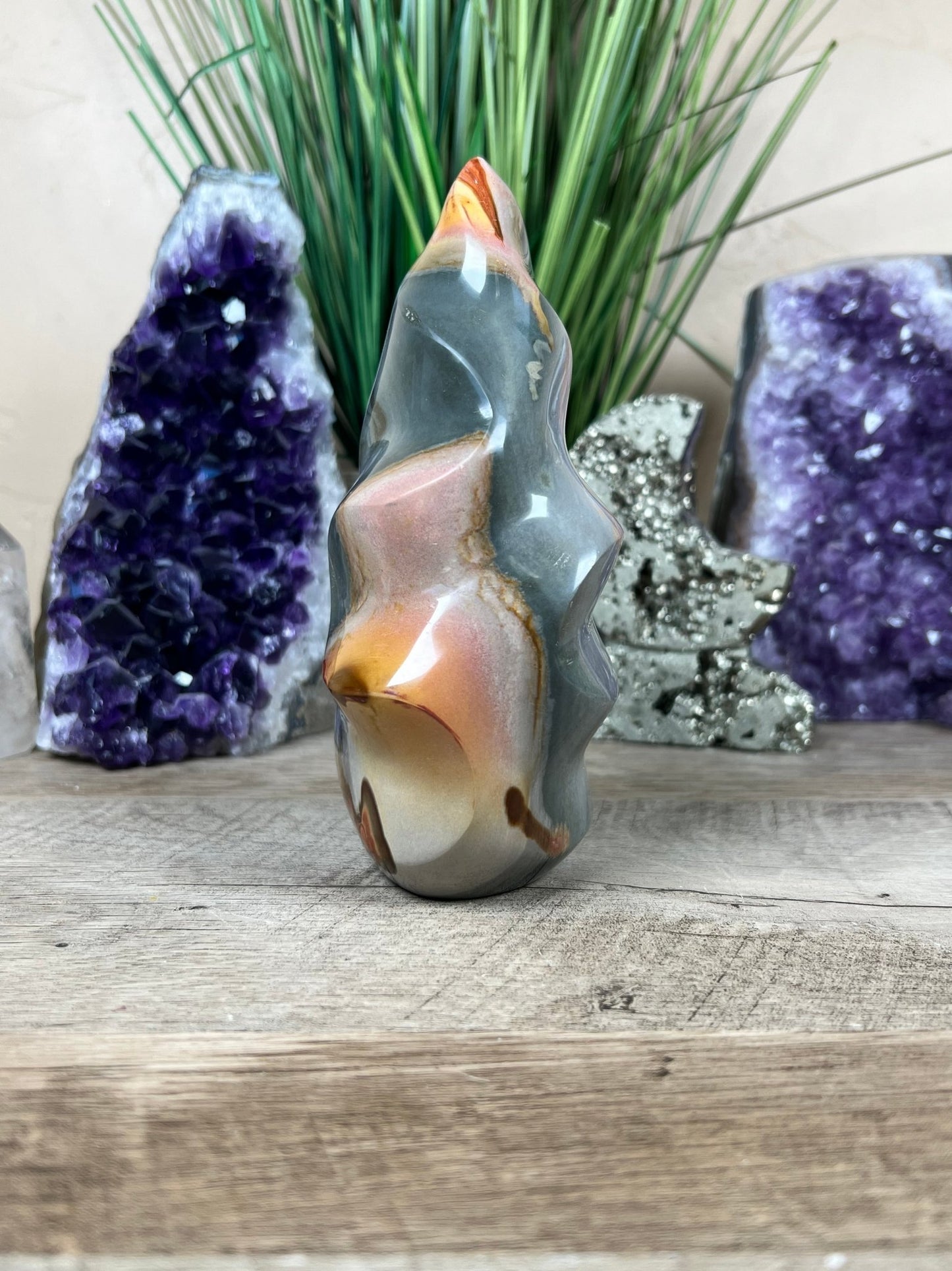 Polychrome Jasper Flame 6in - Purple Door Alchemy