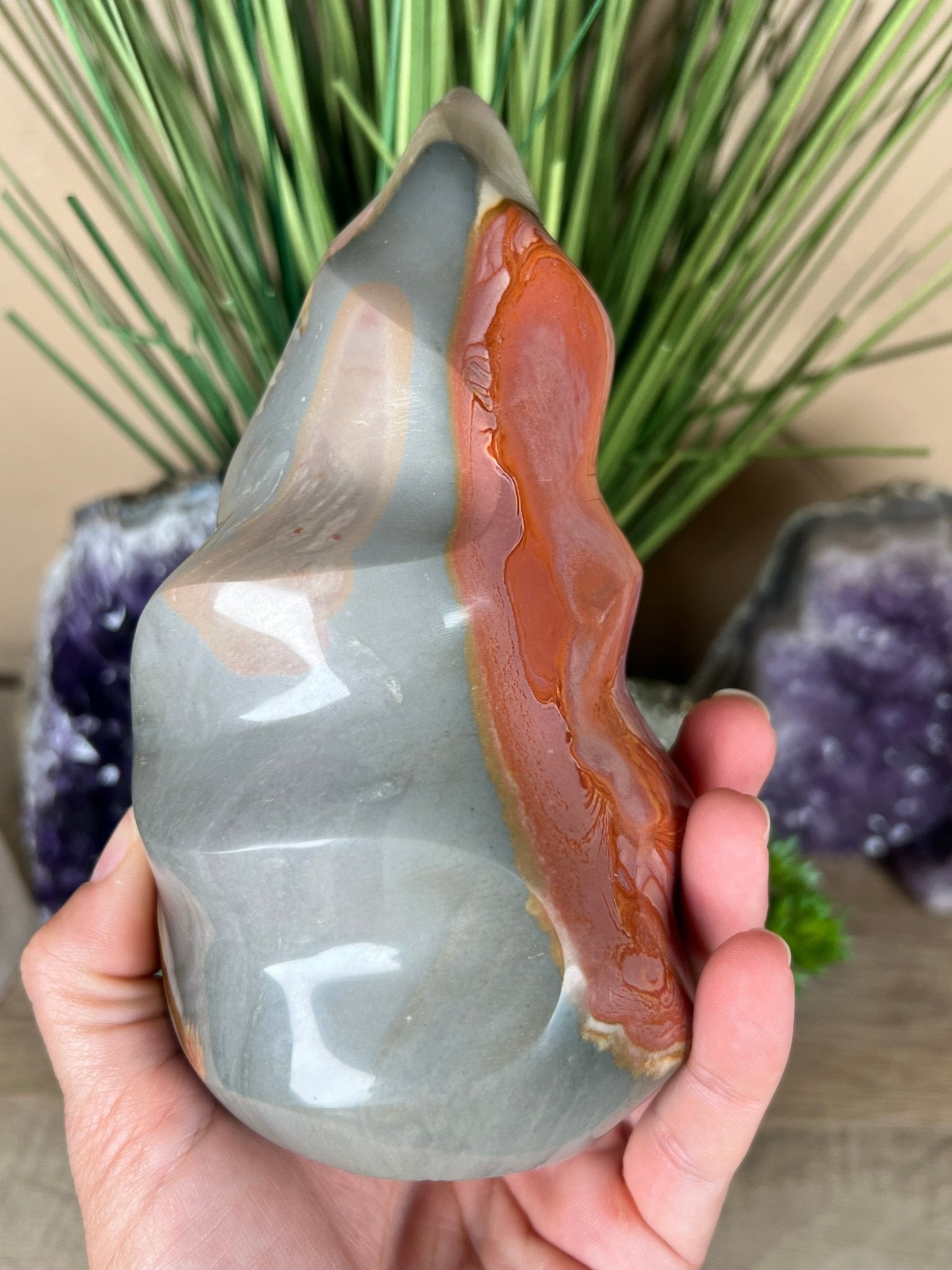 Polychrome Jasper Flame 6in - Purple Door Alchemy