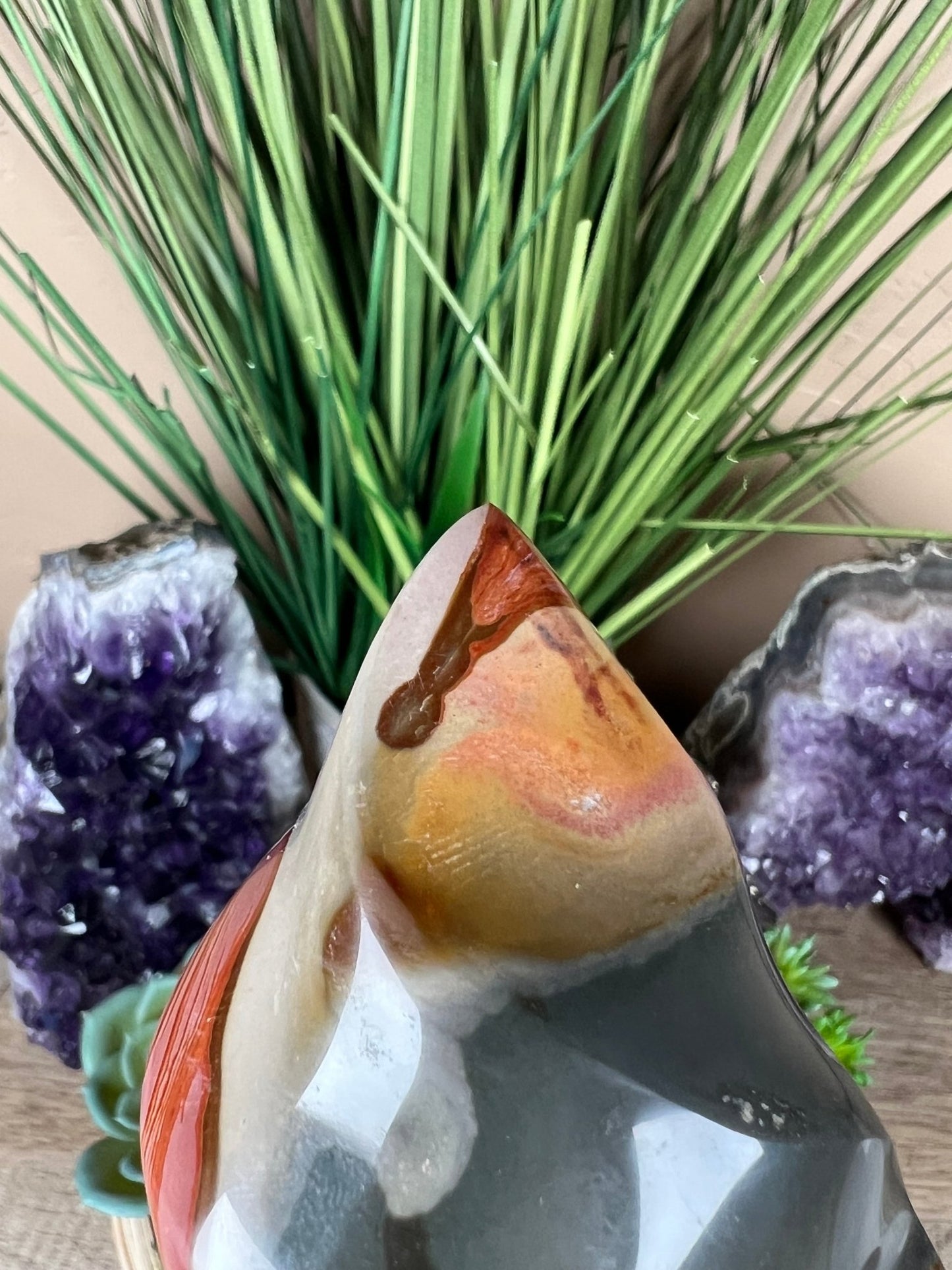 Polychrome Jasper Flame 6in - Purple Door Alchemy