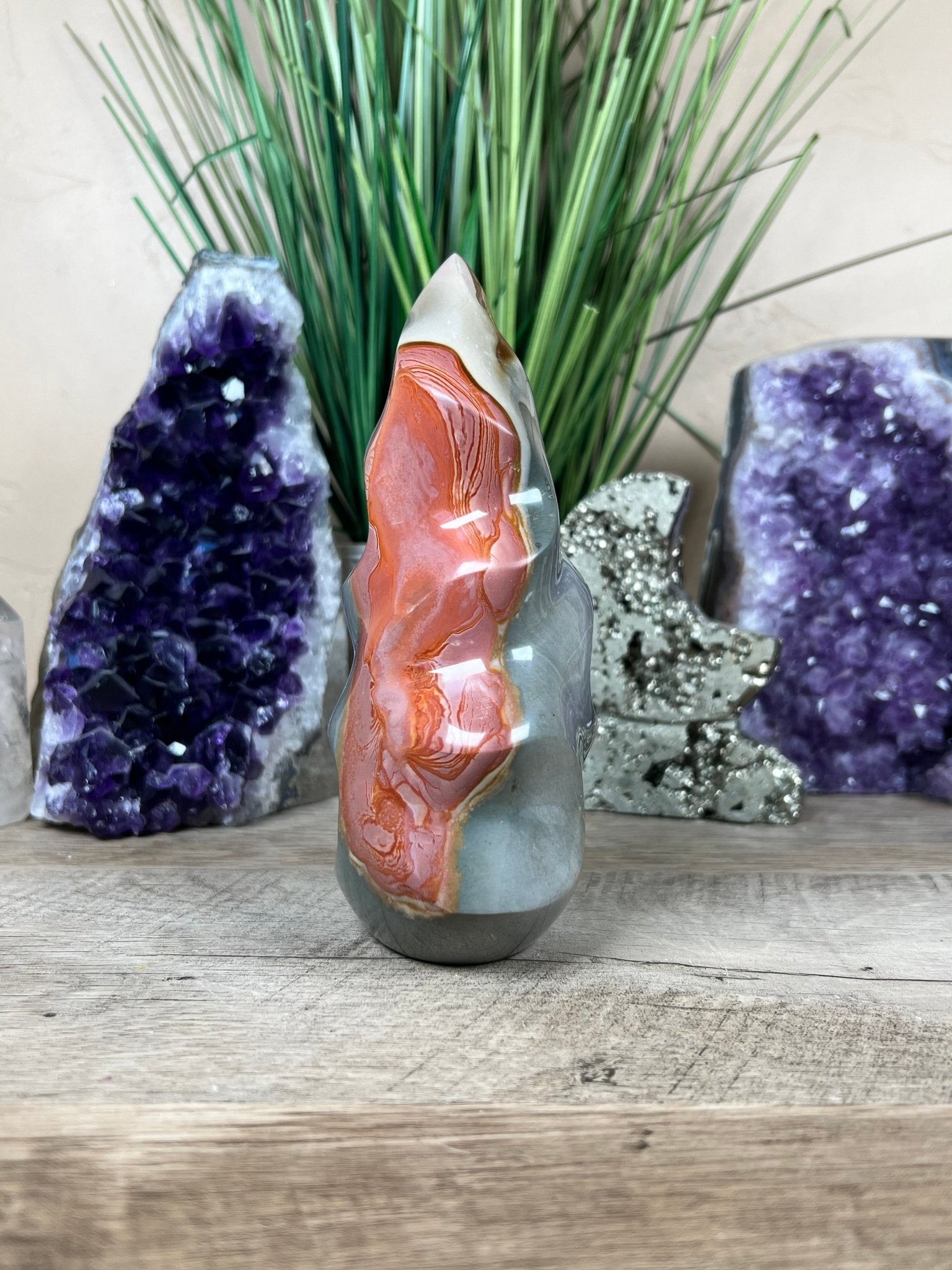 Polychrome Jasper Flame 6in - Purple Door Alchemy