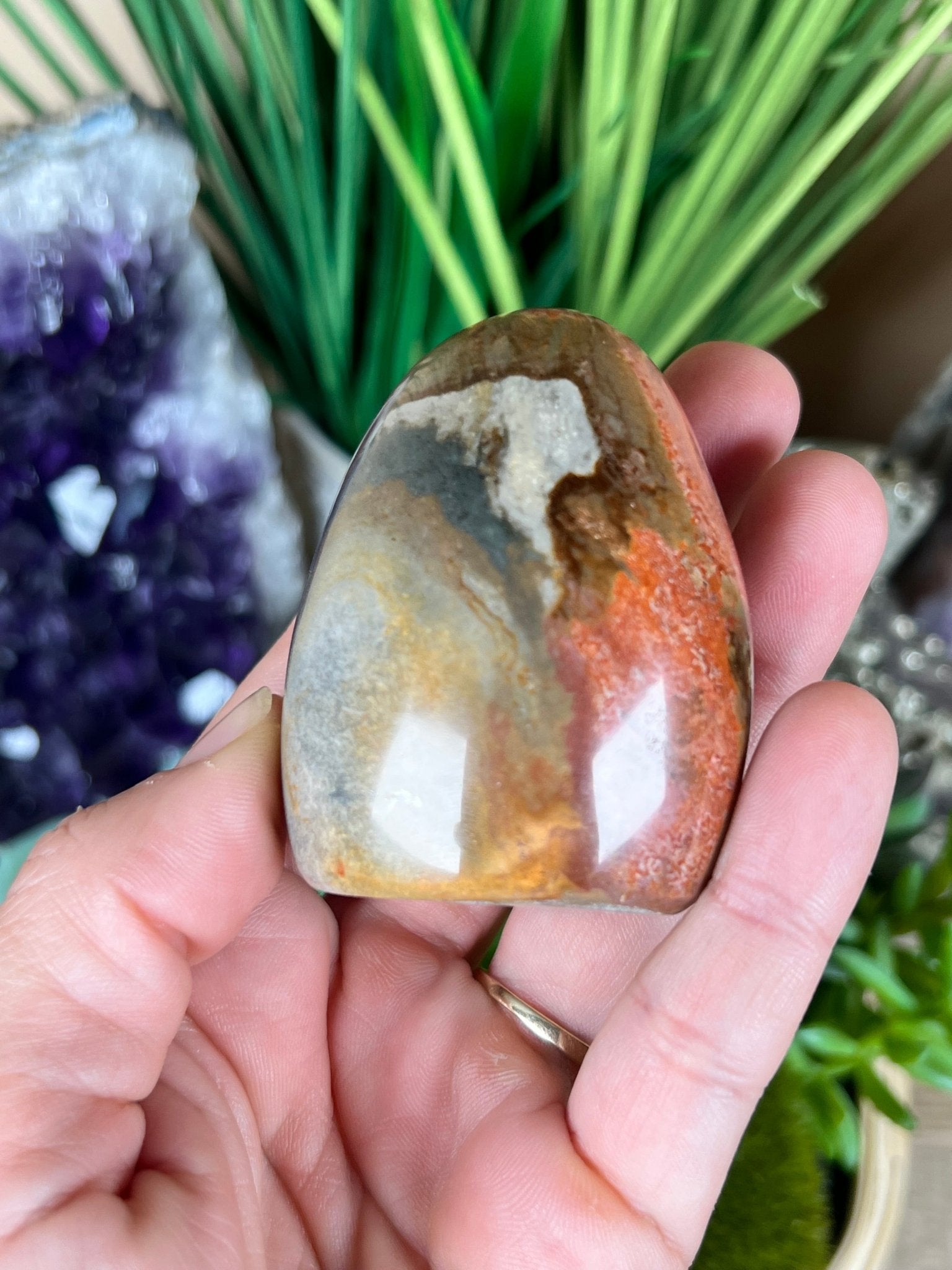 Polychrome Jasper Freeform 2.2in - Purple Door Alchemy