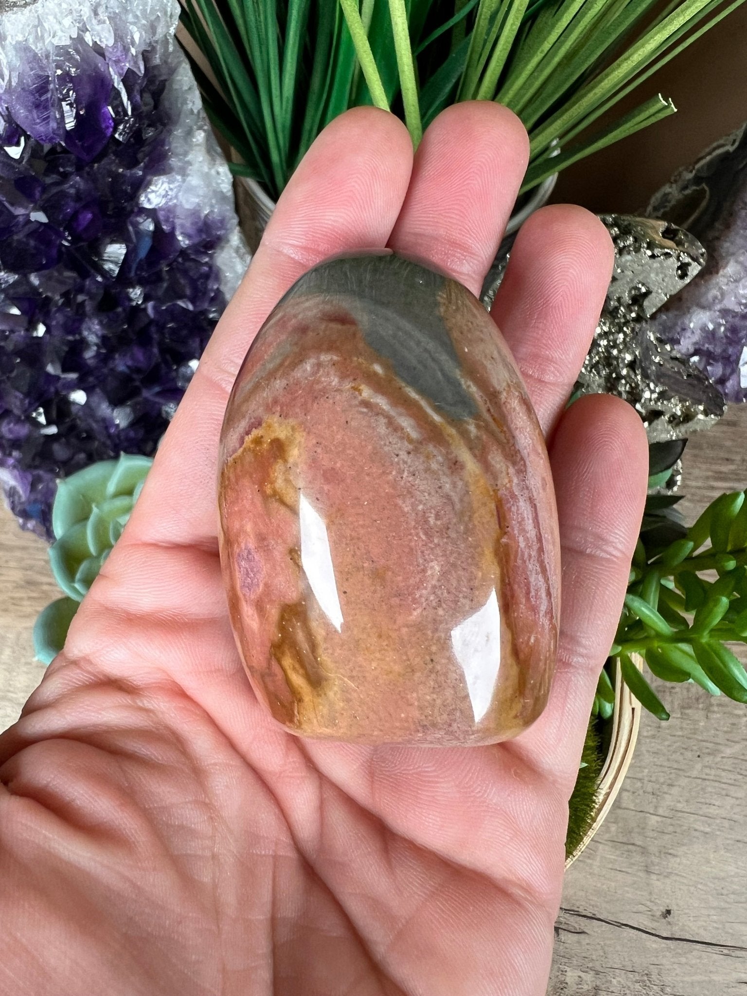 Polychrome Jasper Freeform 2.36in - Purple Door Alchemy
