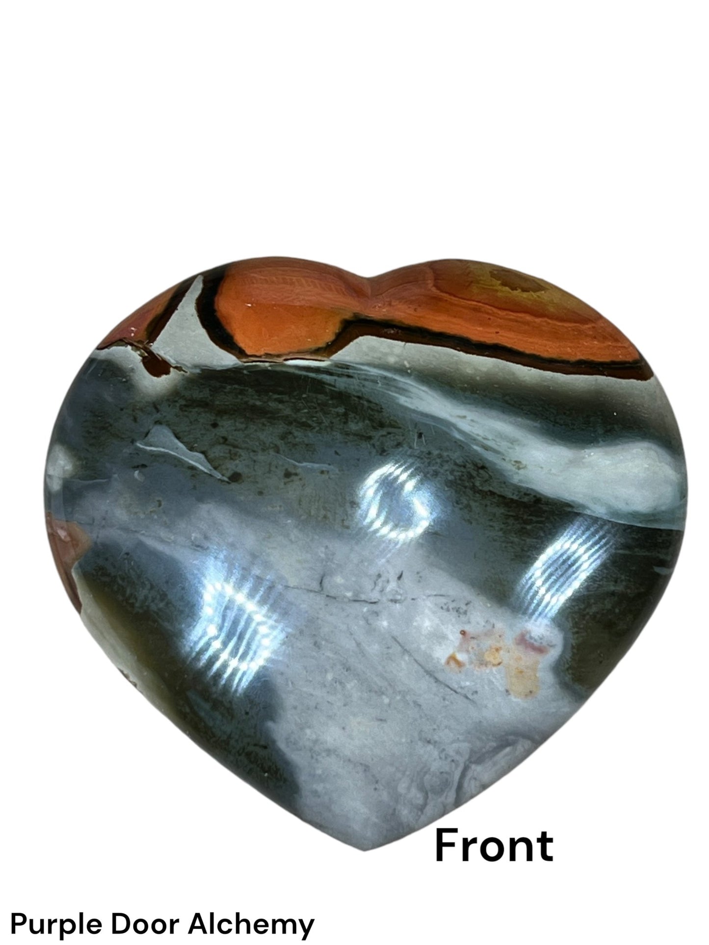 Polychrome Jasper Heart - Purple Door Alchemy