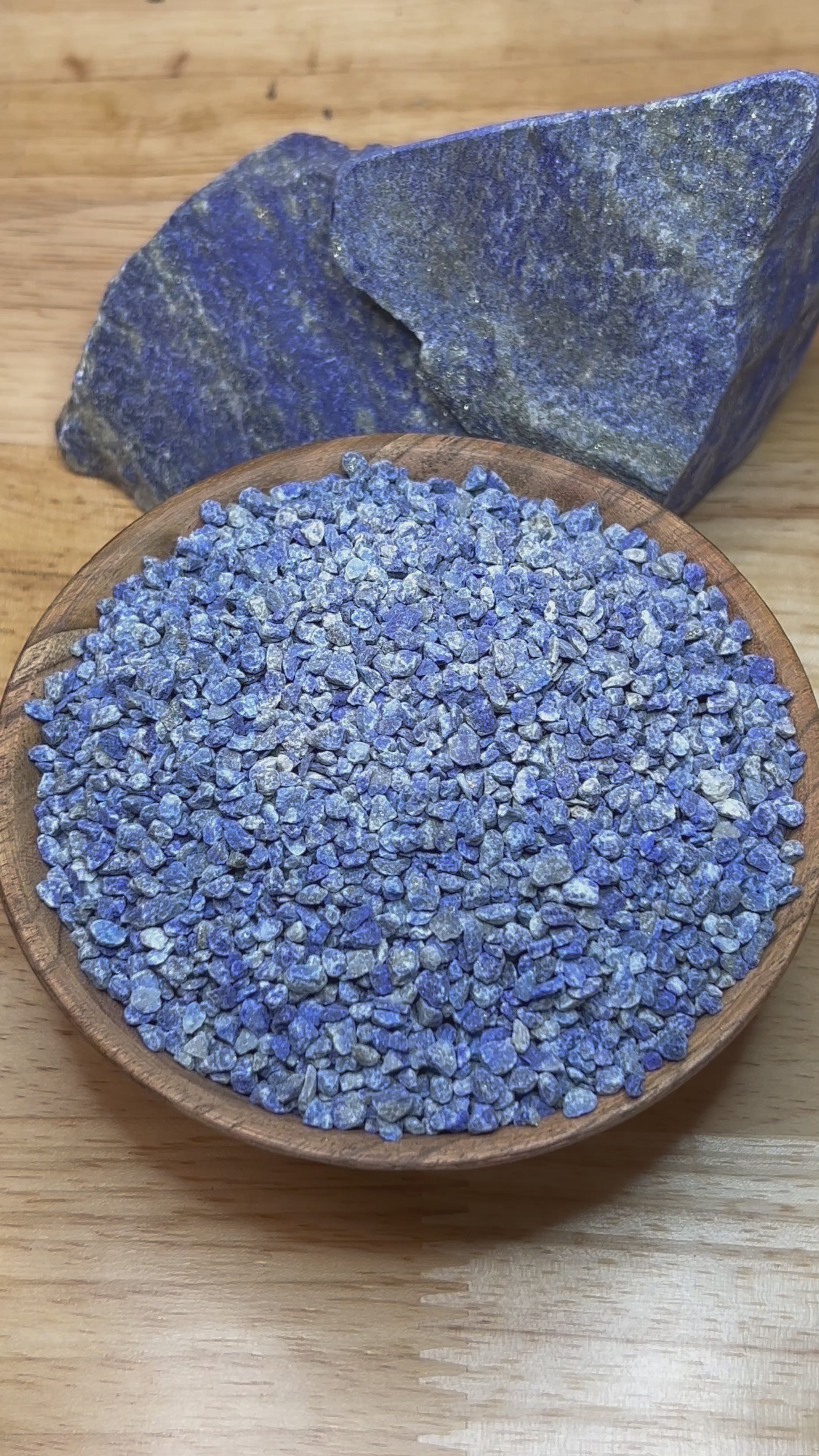 Crushed Lapis Lazuli Coarse dry to wet - Crushed Minerals - Purple Door Alchemy
