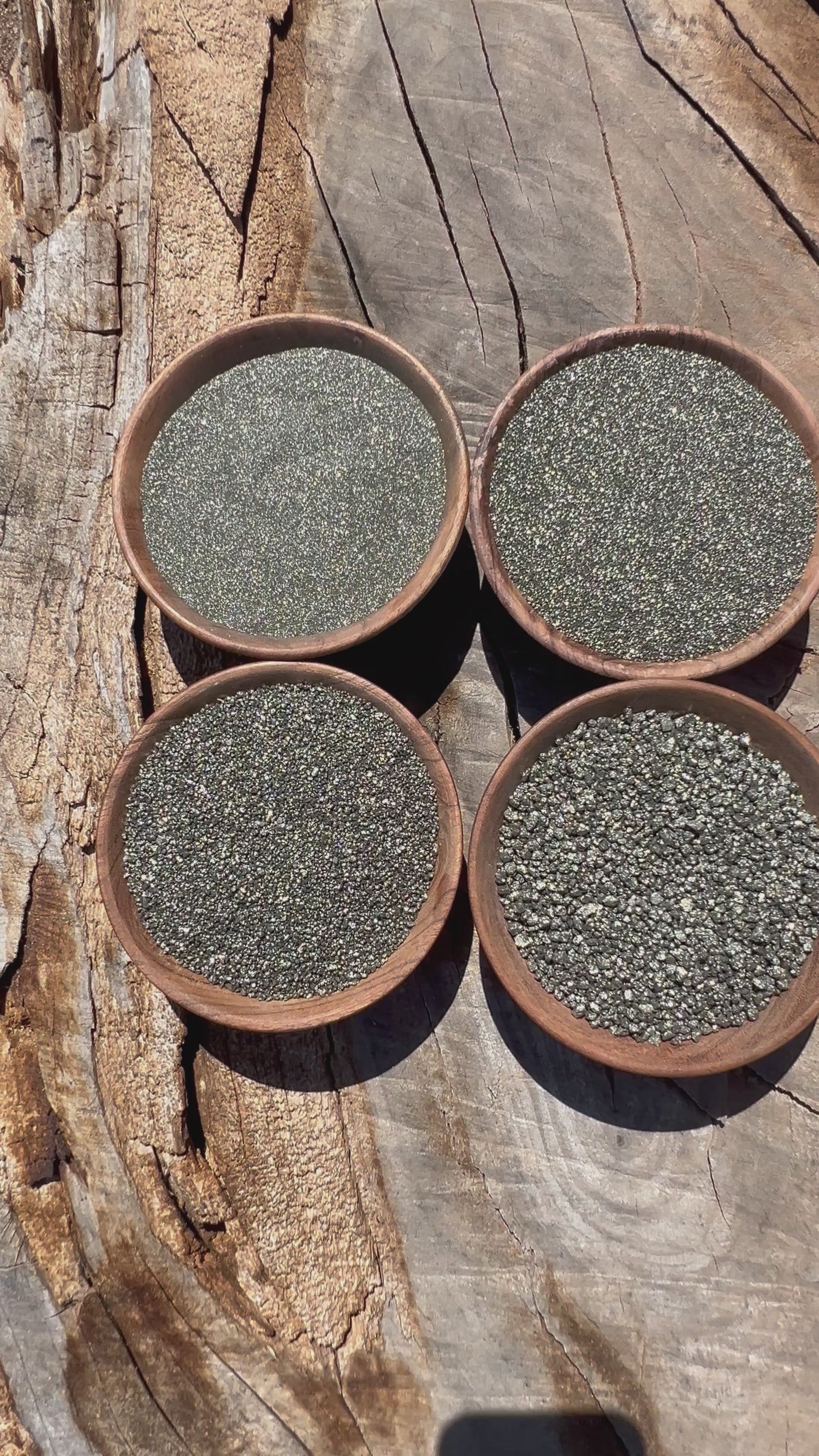 Crushed Pyrite Video of each style - Crushed Minerals - Purple Door Alchemy