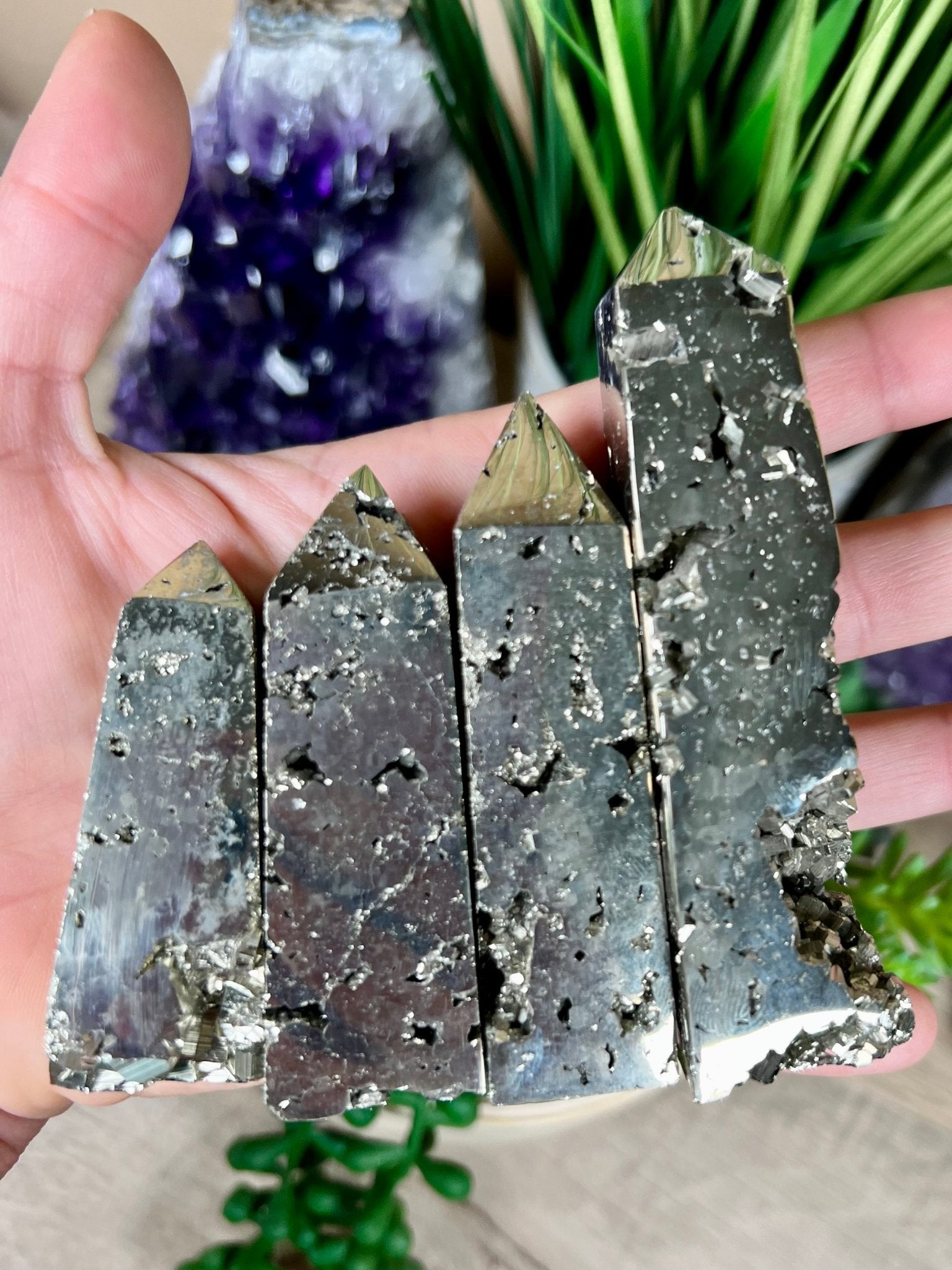 Pyrite Obelisk - Purple Door Alchemy