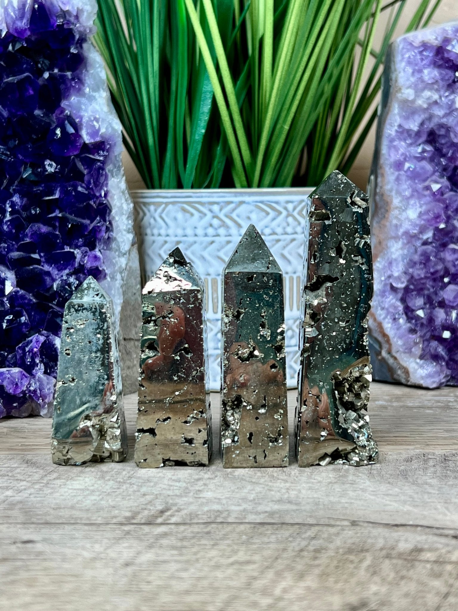 Pyrite Obelisk - Purple Door Alchemy