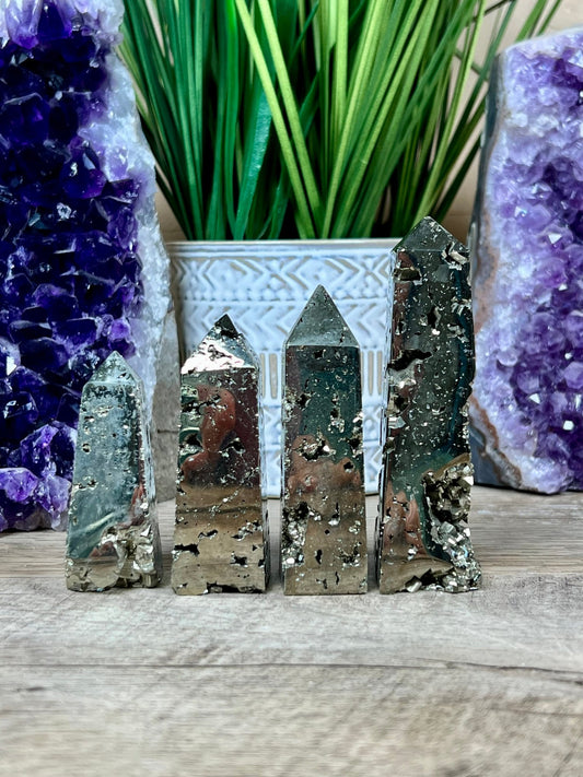 Pyrite Obelisk - Purple Door Alchemy
