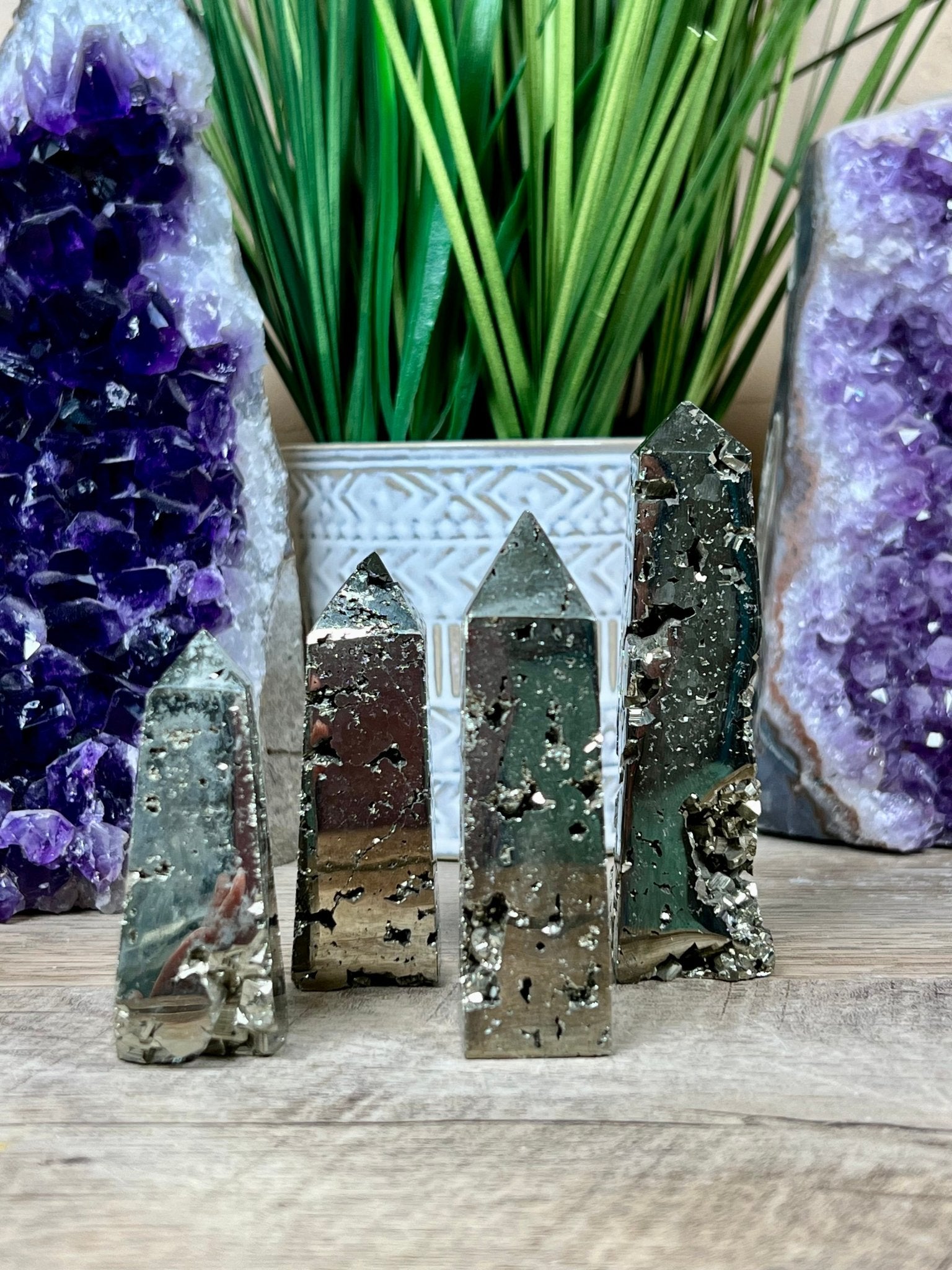 Pyrite Obelisk - Purple Door Alchemy