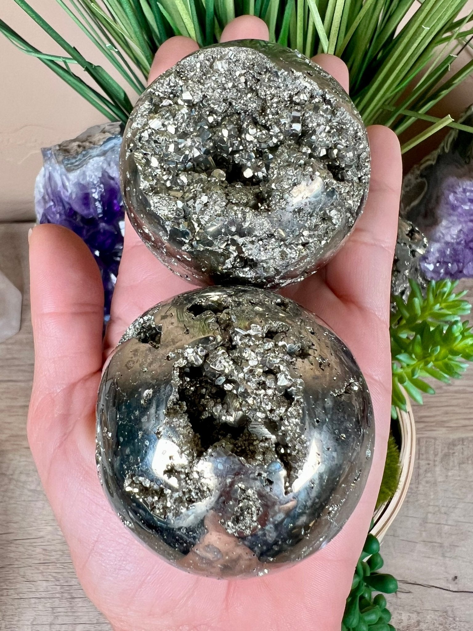 Pyrite Spheres - Purple Door Alchemy