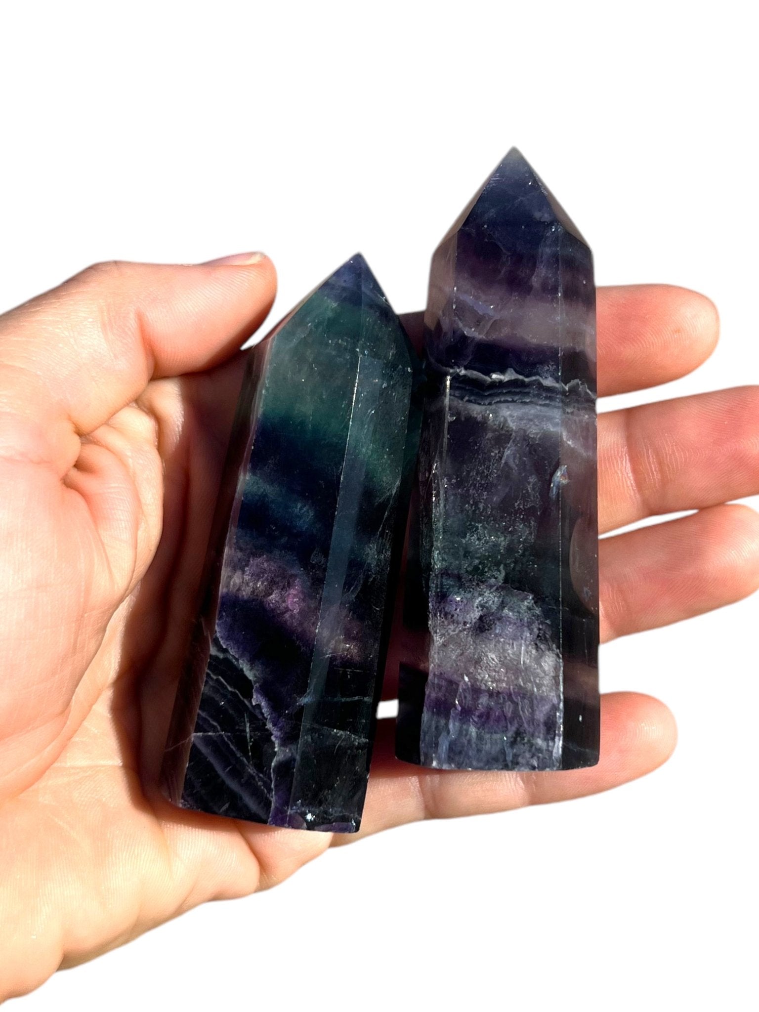 Rainbow Fluorite Towers - Purple Door Alchemy