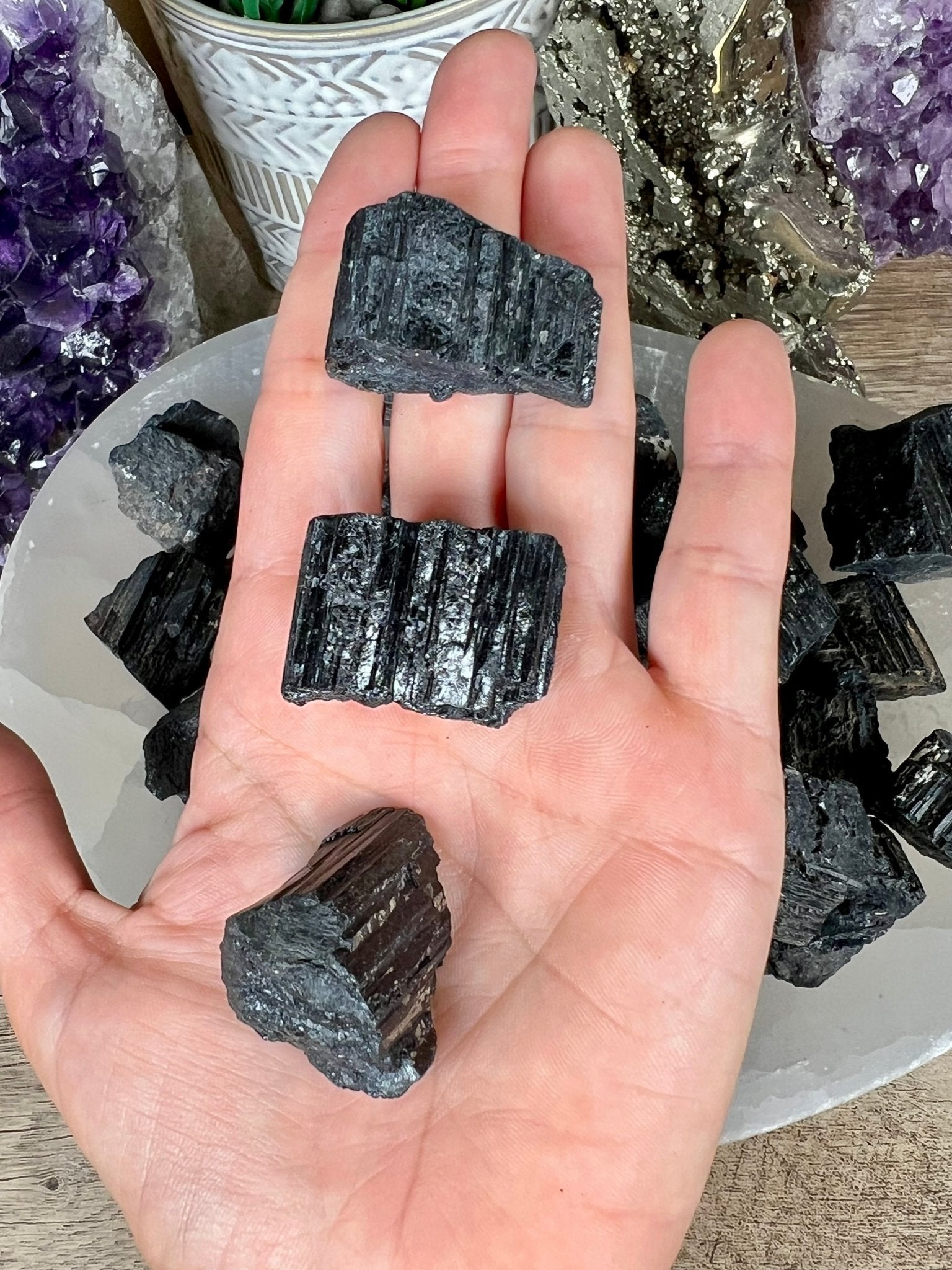 Raw Black Tourmaline - Purple Door Alchemy