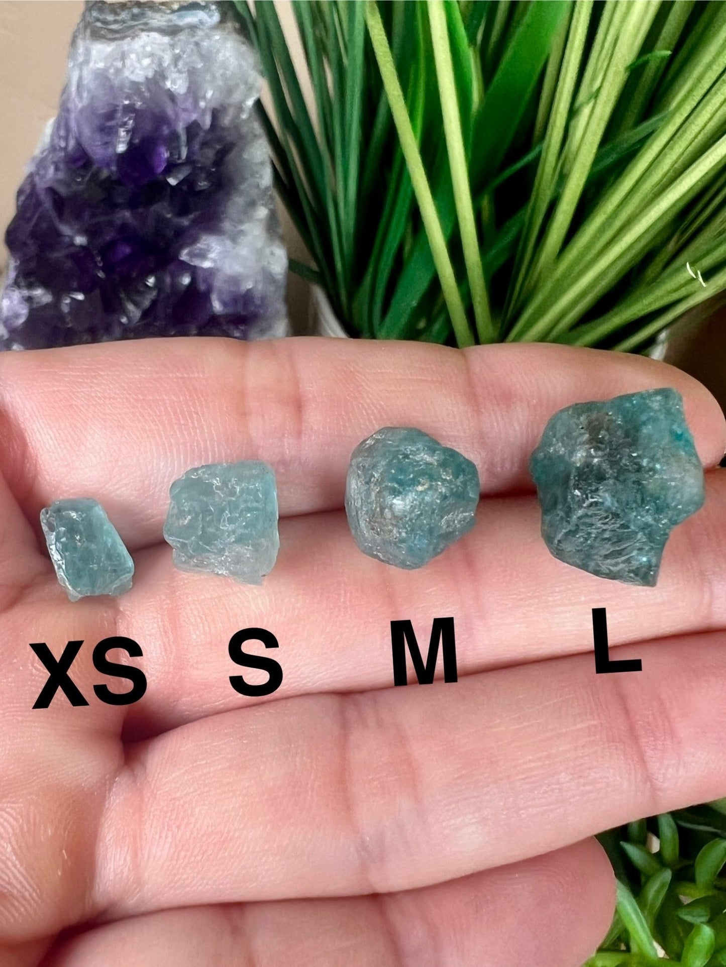 Raw Blue Apatite - Gemmy - Purple Door Alchemy