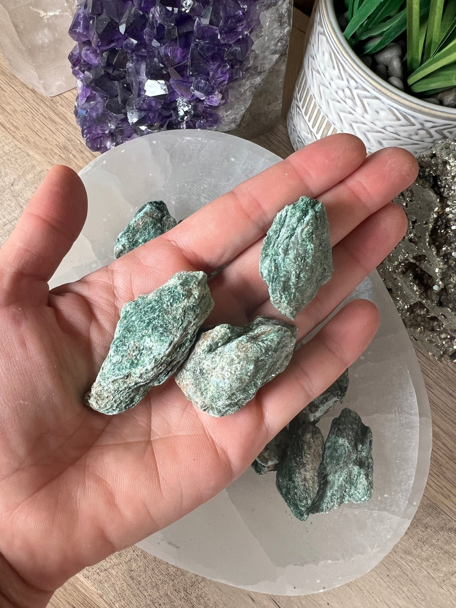 Raw Fuchsite - Purple Door Alchemy