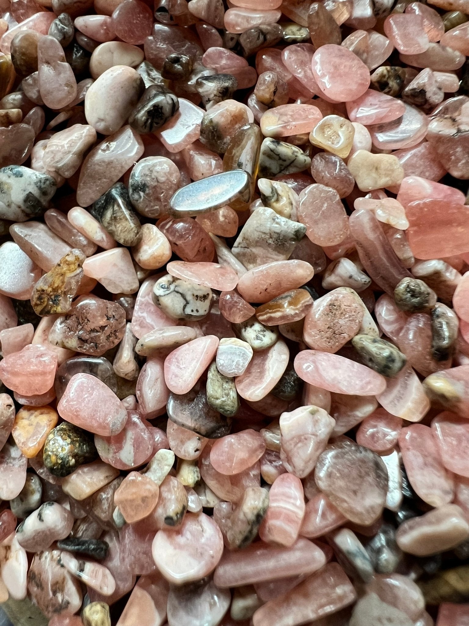 Rhodochrosite Chips - Purple Door Alchemy