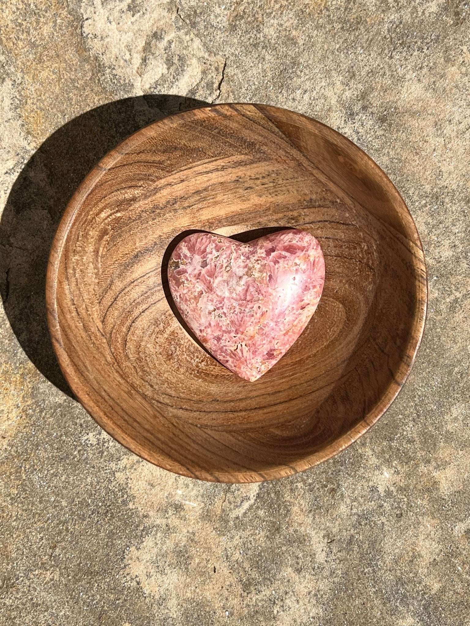 Rhodochrosite Heart - Purple Door Alchemy