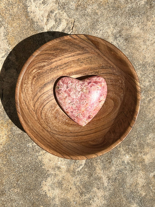 Rhodochrosite Heart - Purple Door Alchemy