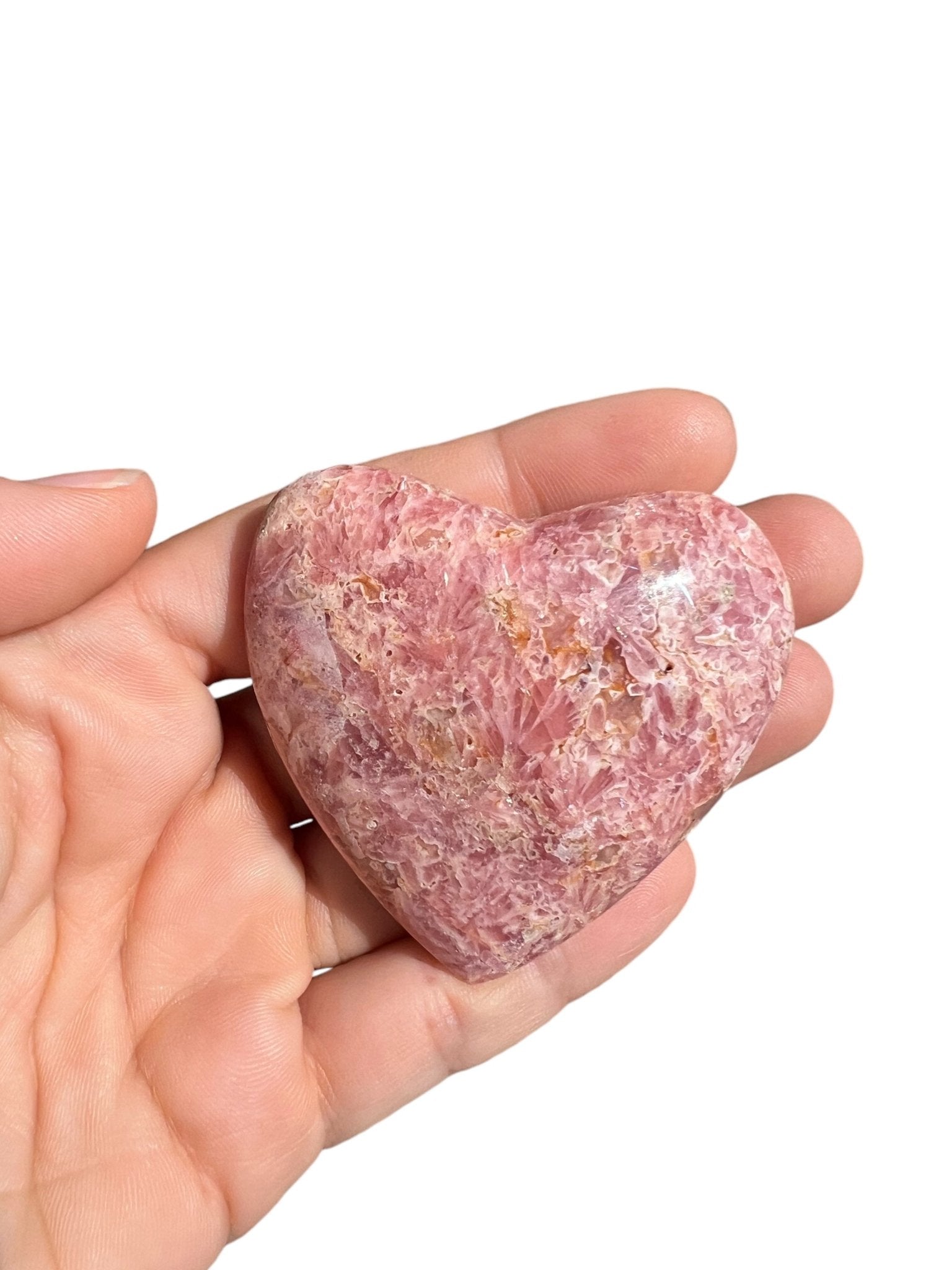 Rhodochrosite Heart - Purple Door Alchemy