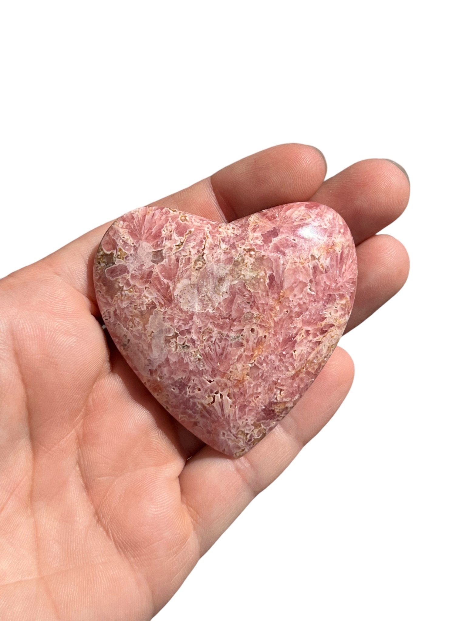Rhodochrosite Heart - Purple Door Alchemy
