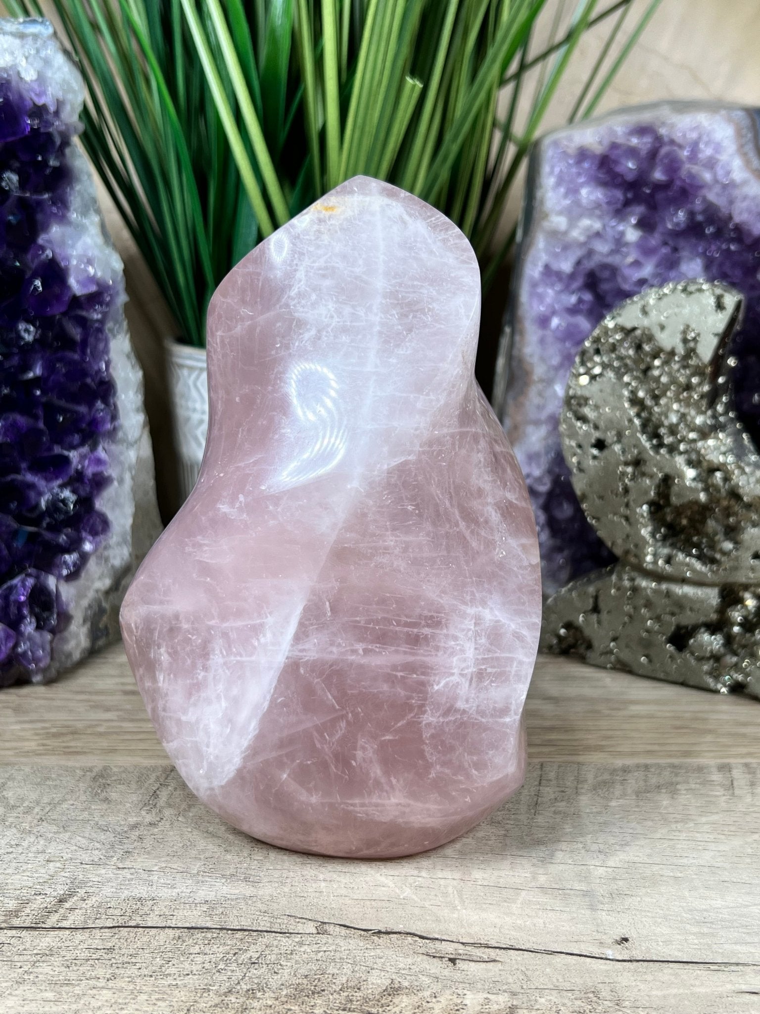 Rose Quartz Flame - Purple Door Alchemy